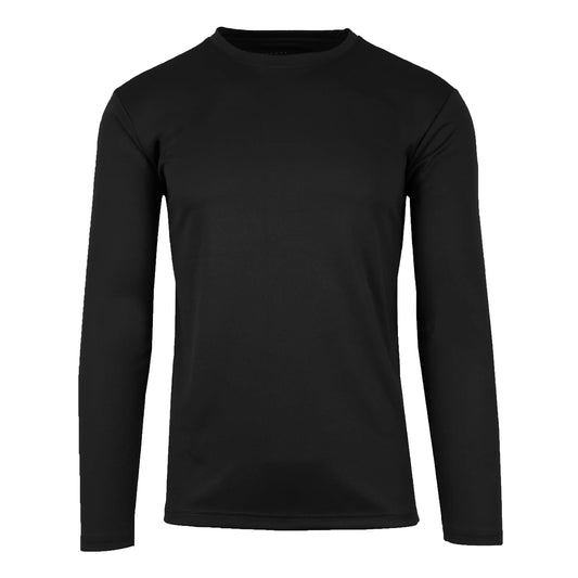 Men's Moisture Wicking Long Sleeve Performance Crew Neck Tagless Tee (Sizes, S-2XL) - GalaxybyHarvic