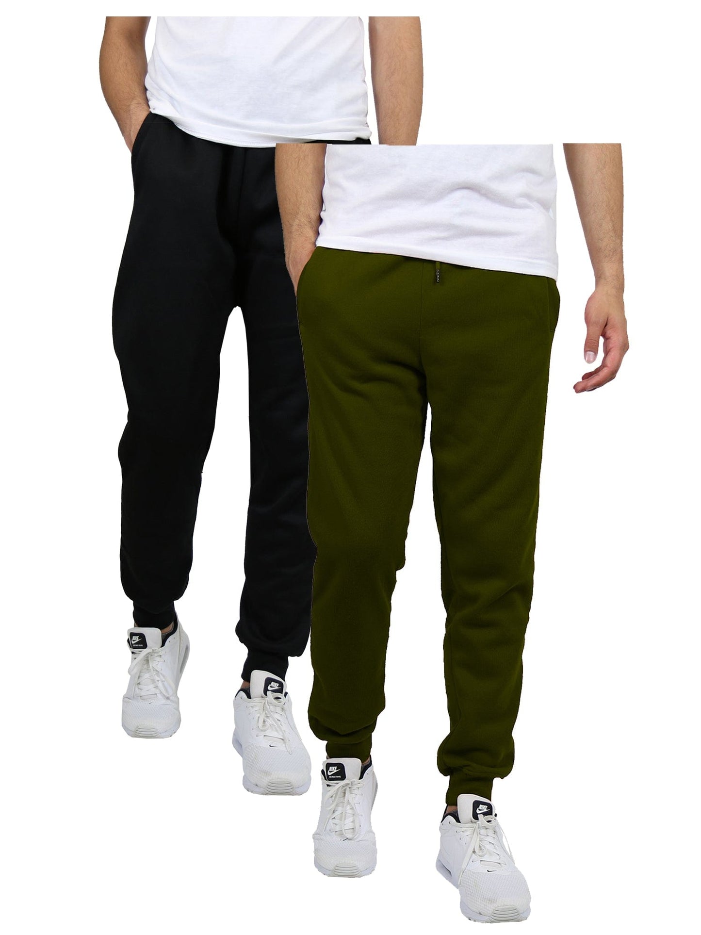 Galaxy By Harvic Men's Fleece Jogger Sweatpants (2-Pack ) - GalaxybyHarvic