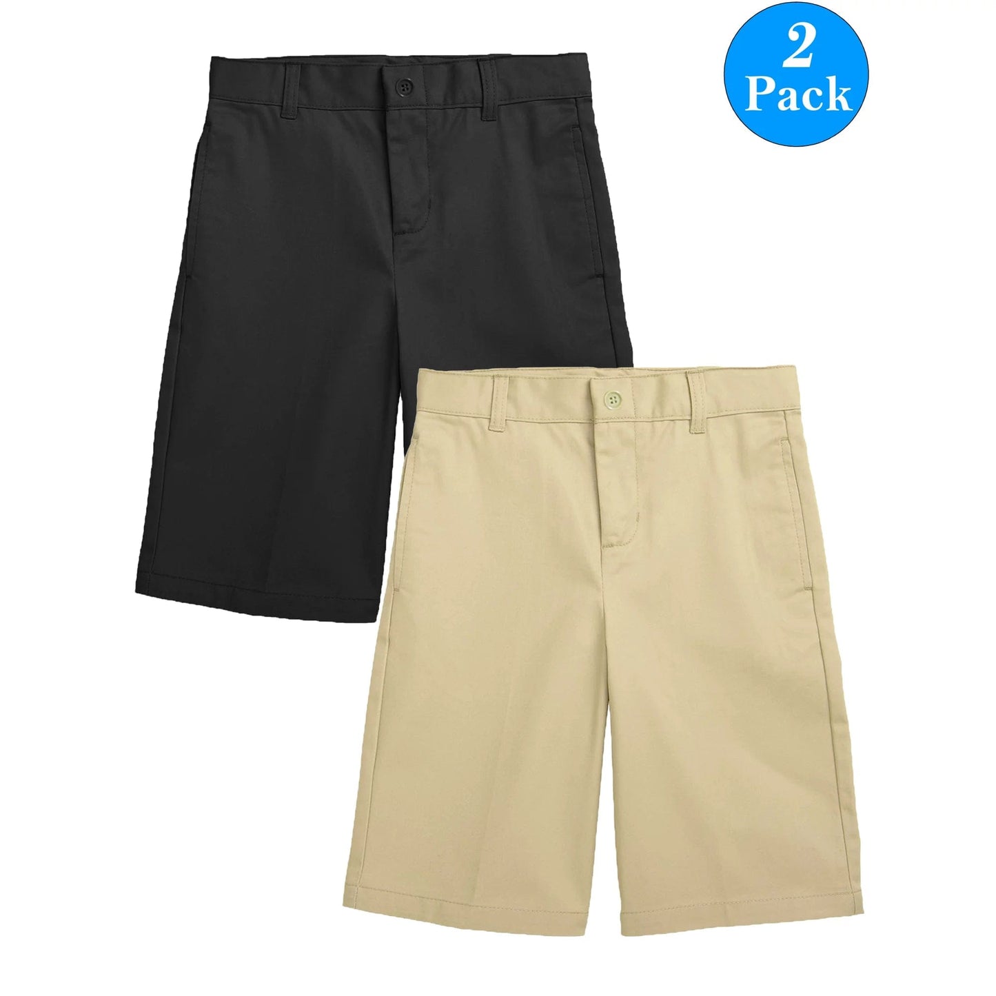 Boys Flat Front Twill Chino Shorts (Big Boys, Little Boys) - GalaxybyHarvic