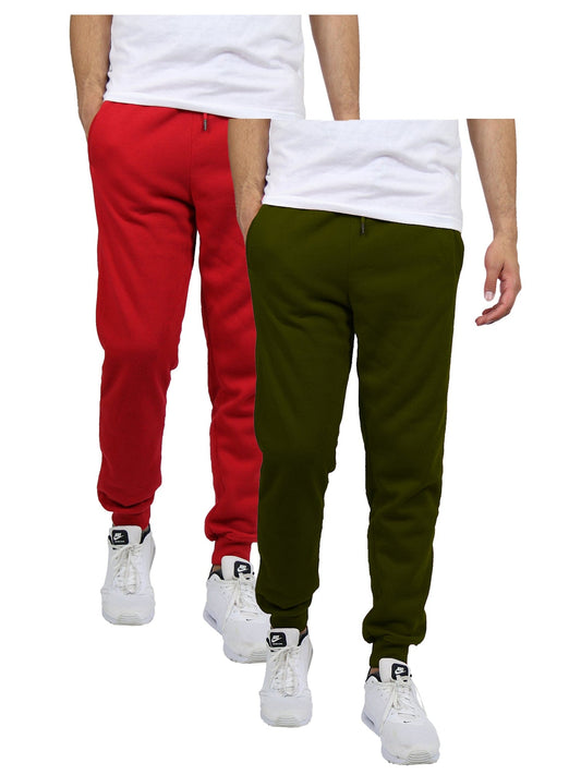 Galaxy By Harvic Men's Fleece Jogger Sweatpants (2-Pack ) - GalaxybyHarvic