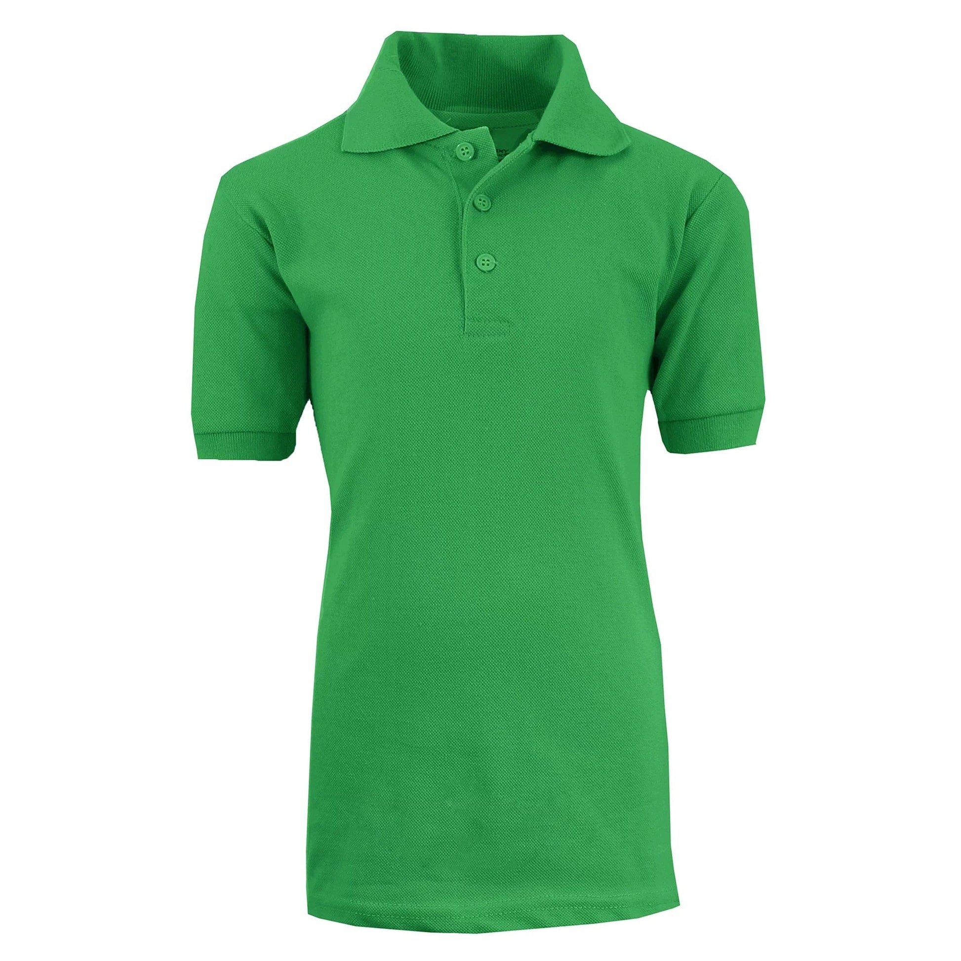 Boy's Short Sleeve School Uniform Pique Polo Shirts (Big Boys) - GalaxybyHarvic