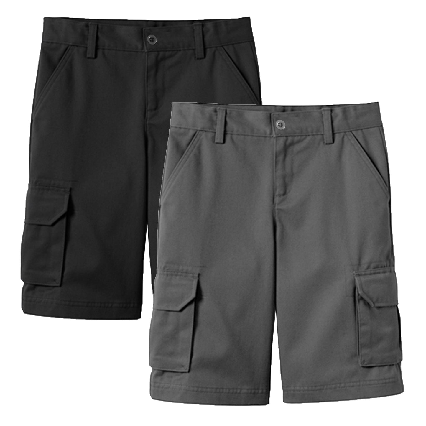 2-Pack Boy's Stretch Cotton Cargo Shorts (Sizes, 8-18) - GalaxybyHarvic