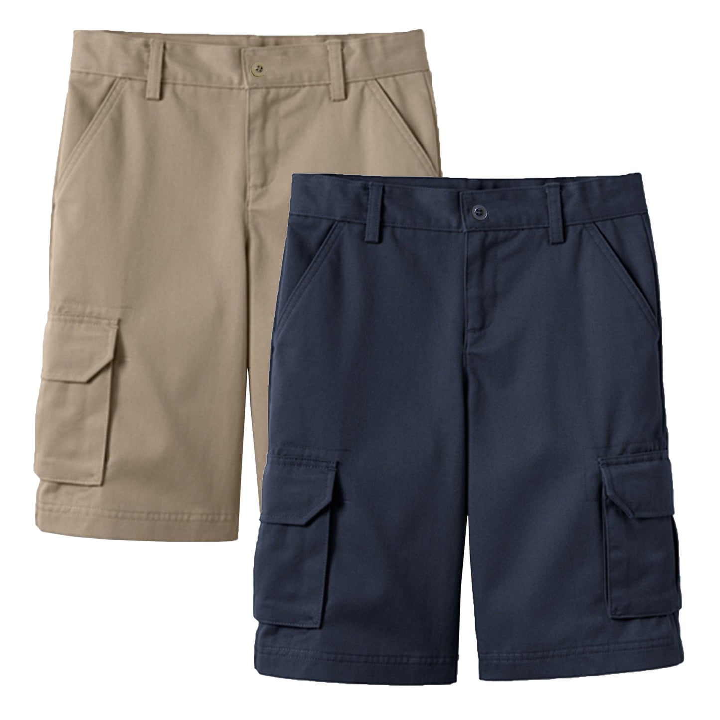 2-Pack Boy's Stretch Cotton Cargo Shorts (Sizes, 8-18) - GalaxybyHarvic