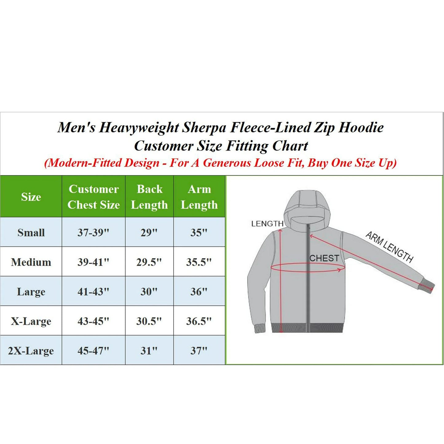 Mens Regular Fit Heavyweight Sherpa Fleece Lined Hoodie (S-2XL) - GalaxybyHarvic