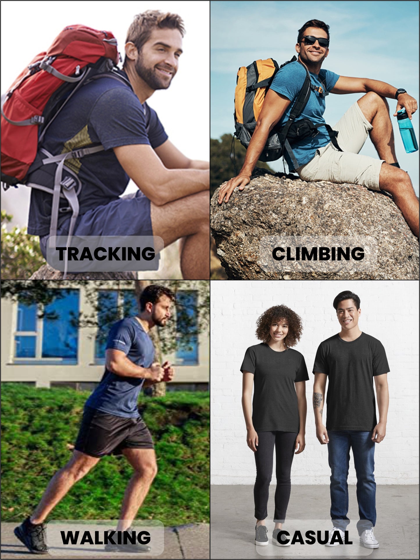 5-Pack Assorted Moisture-Wicking Marled Performance Tees – Stay Cool, Fresh & Comfortable