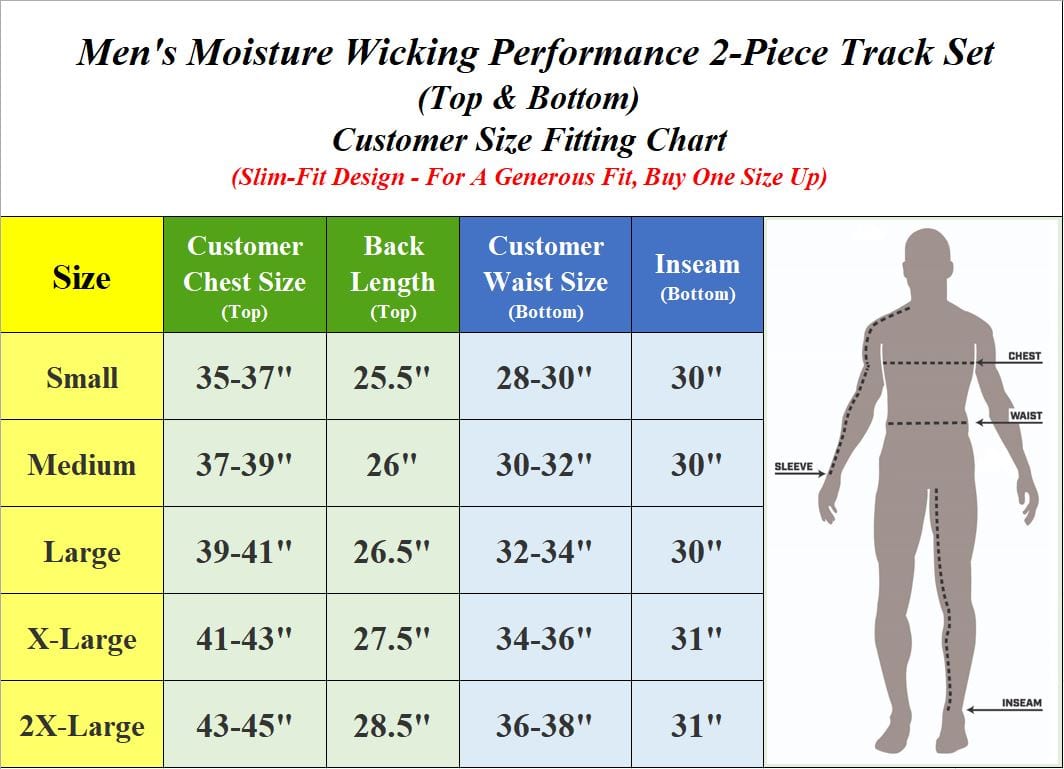 Men’s Moisture Wicking Quick Dry Performance Reflective Track Jacket & Jogger 2-Piece Set (Sizes, S-2XL) - GalaxybyHarvic