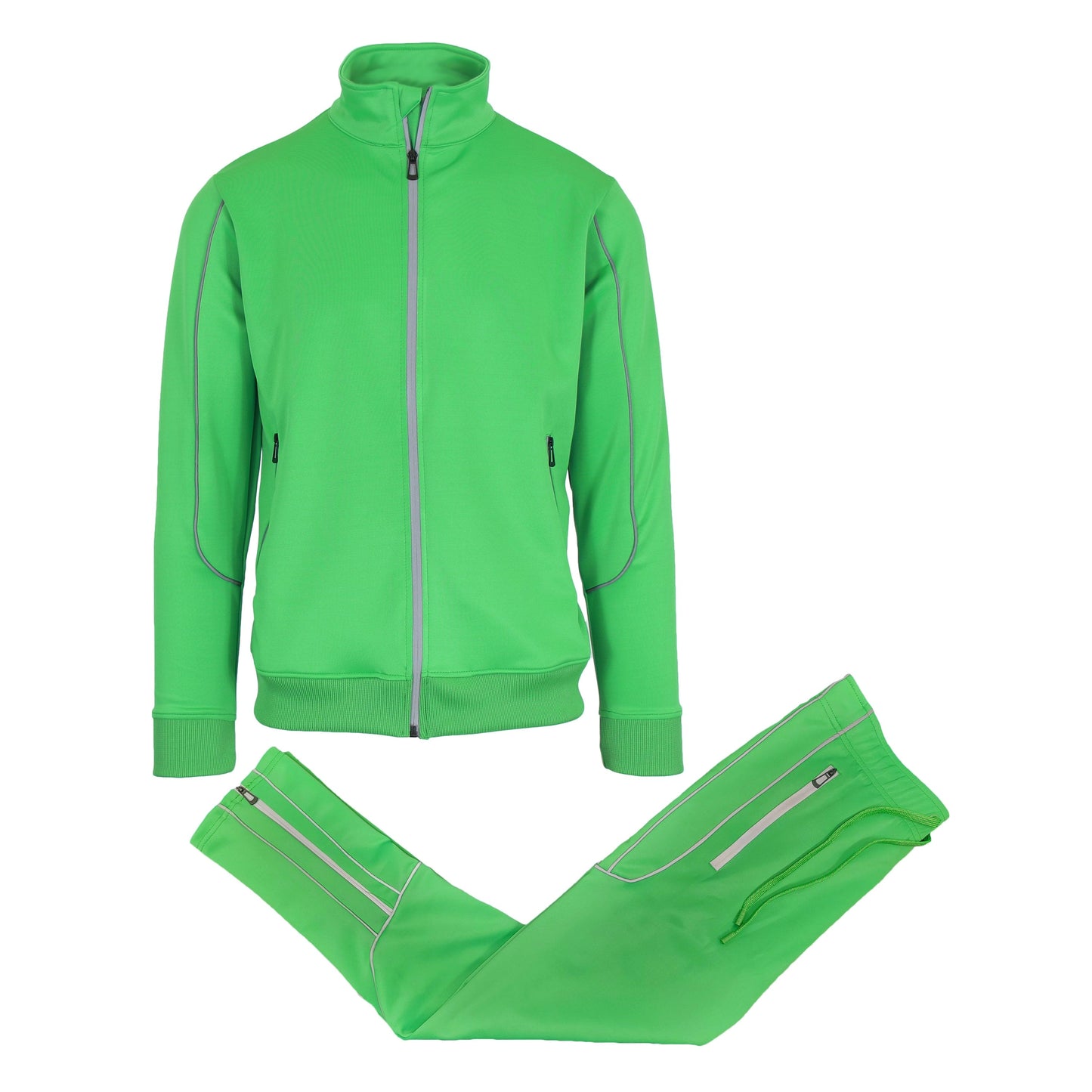 Men’s Moisture Wicking Quick Dry Performance Reflective Track Jacket & Jogger 2-Piece Set (Sizes, S-2XL) - GalaxybyHarvic