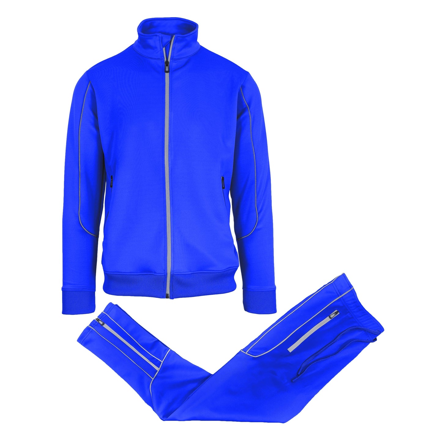Men’s Moisture Wicking Quick Dry Performance Reflective Track Jacket & Jogger 2-Piece Set (Sizes, S-2XL) - GalaxybyHarvic