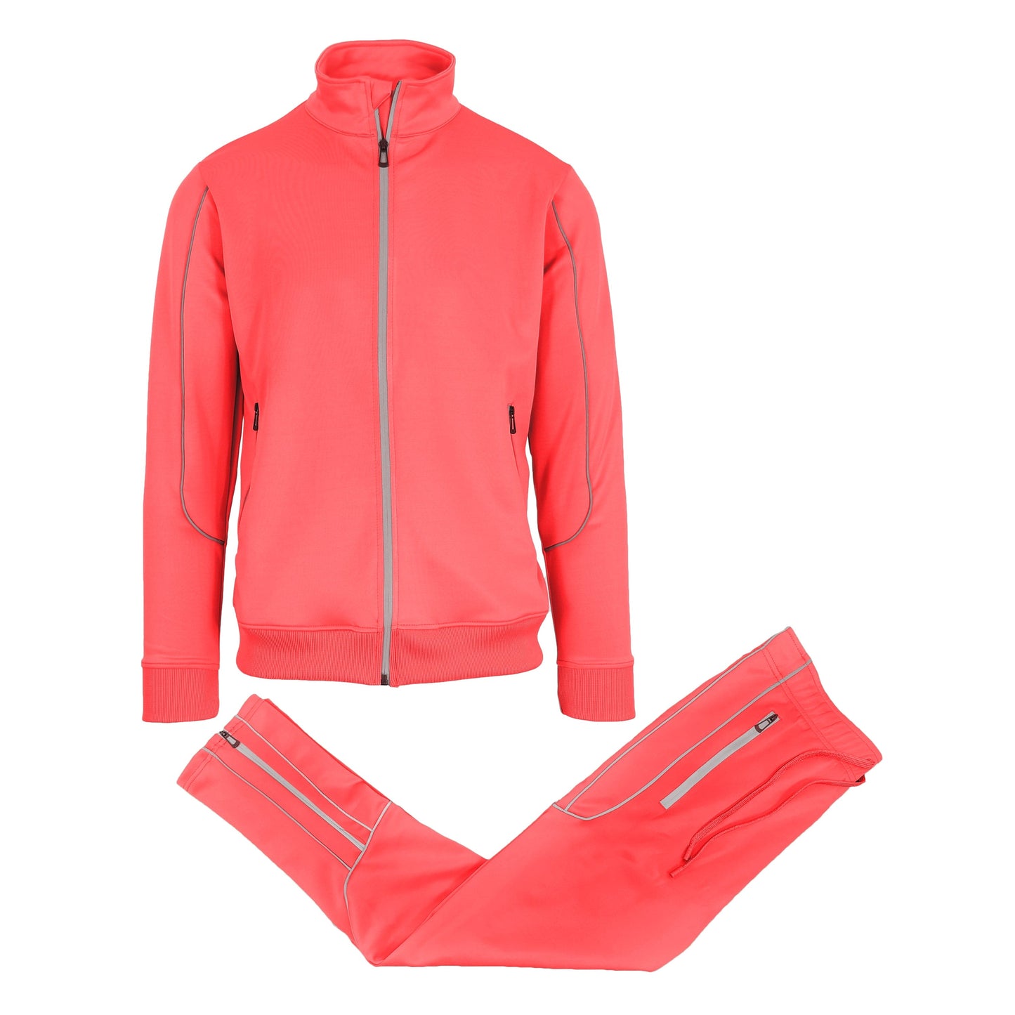 Men’s Moisture Wicking Quick Dry Performance Reflective Track Jacket & Jogger 2-Piece Set (Sizes, S-2XL) - GalaxybyHarvic