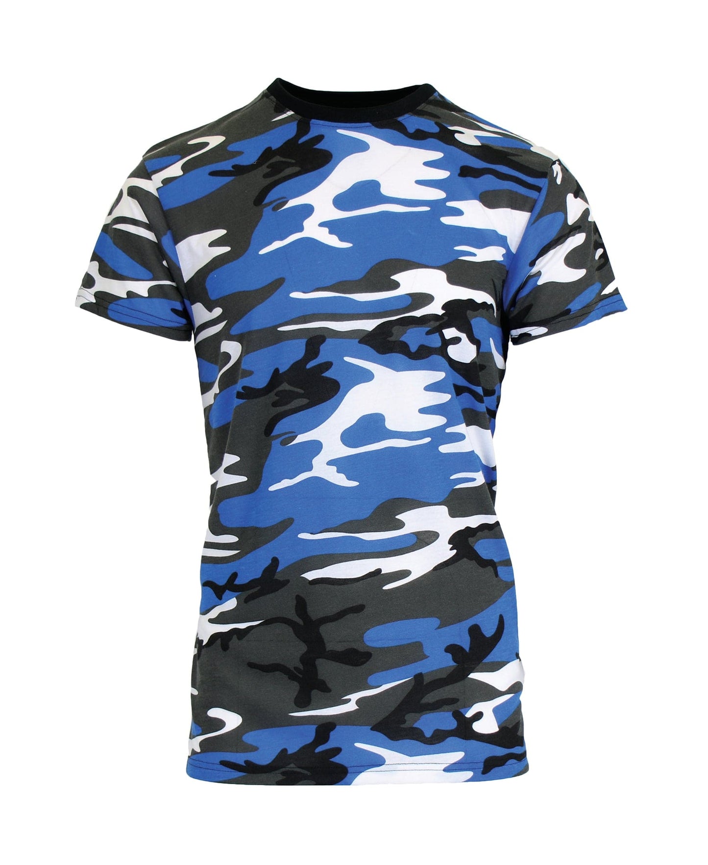 Men's Short Sleeve Hi-Low Crew Neck Camo Tee - GalaxybyHarvic