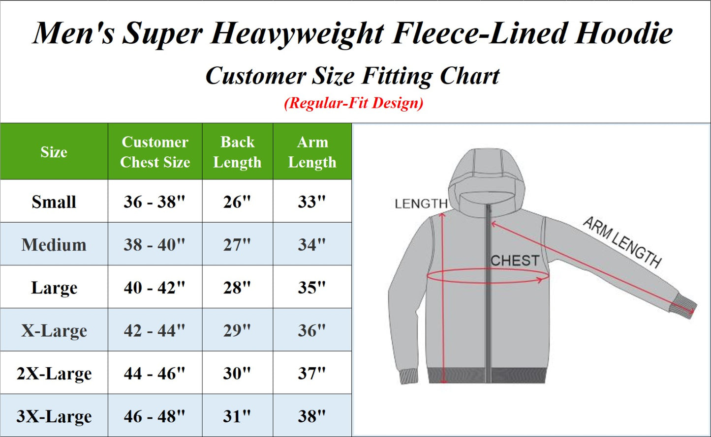 3-Pack Men’s Fleece-Lined Full-Zip Hoodie (S-3XL)