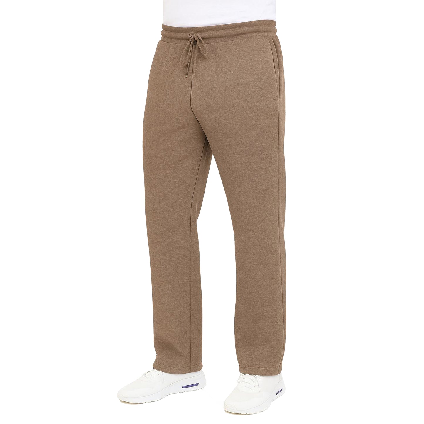 Men's Classic Heavyweight Fleece Sweatpants with Open Bottom (S-3XL)