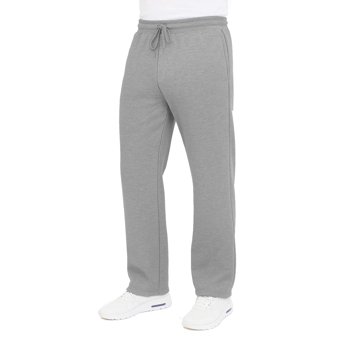 Men's Classic Heavyweight Fleece Sweatpants with Open Bottom (S-3XL)
