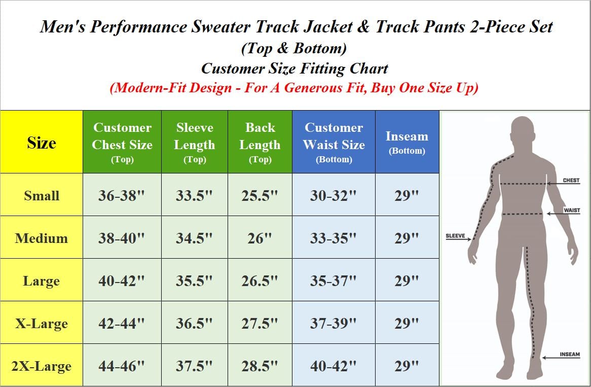 Men's Moisture Wicking Stretch Performance Track Sweater & Jogger 2-Piece Dry Fit Active Set with Reflective Ankle Zipper - GalaxybyHarvic