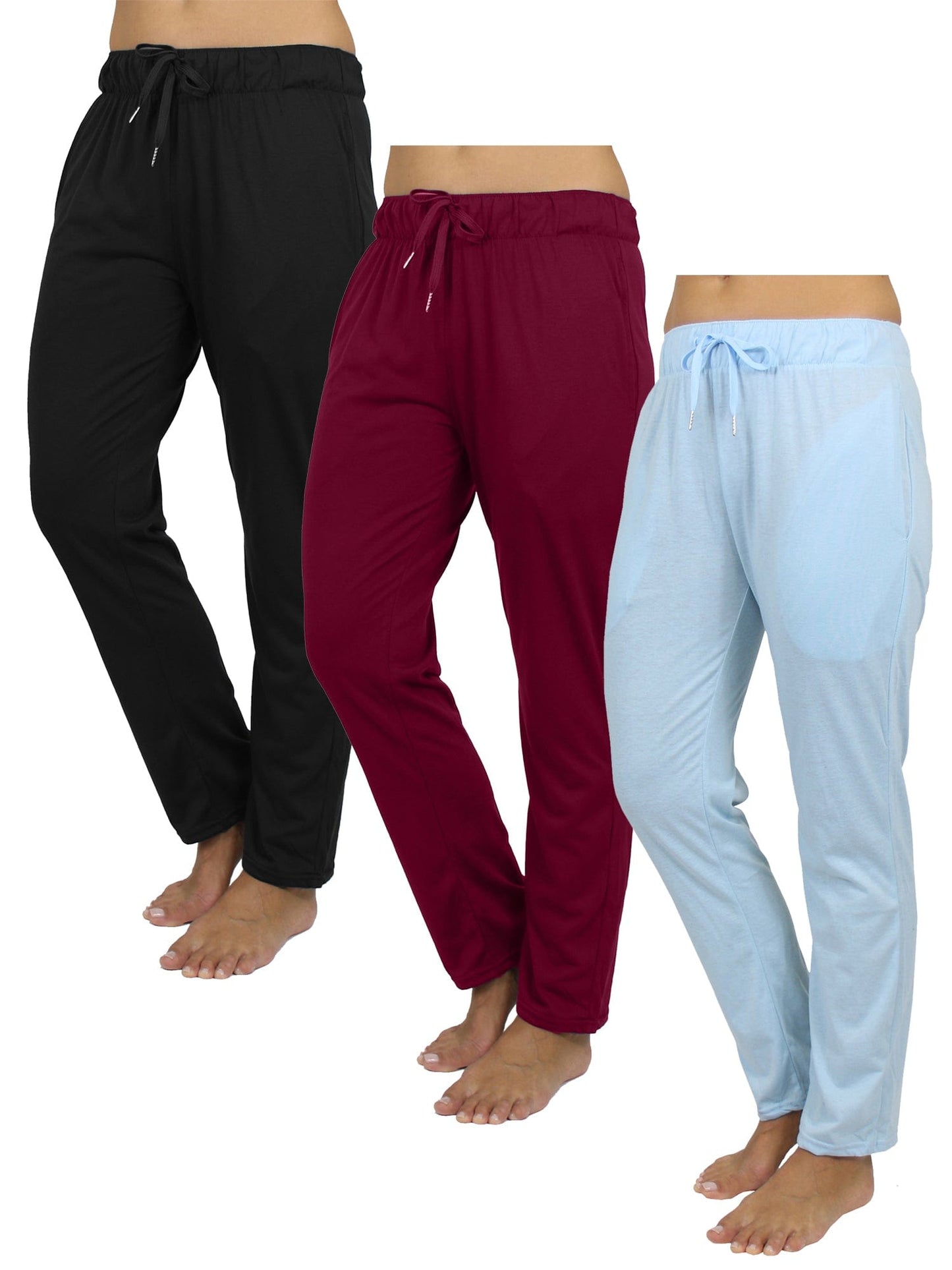 Women's 3 Pack Loose Fit Classic Lounge Pants (Sizes, S-3XL) - GalaxybyHarvic