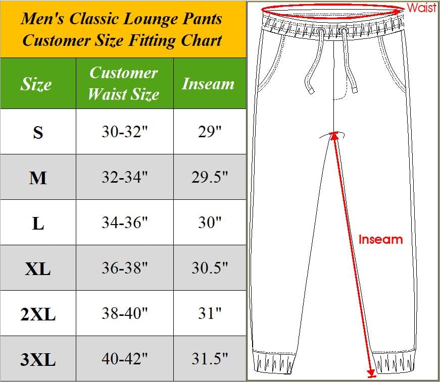 Men's Classic Lounge Pants (Sizes, S-3XL) - GalaxybyHarvic