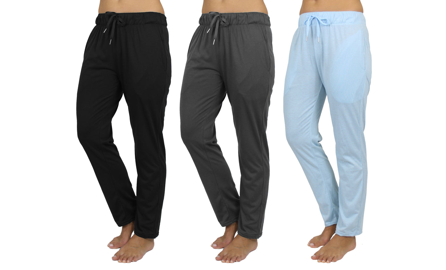 Women's 3 Pack Loose Fit Classic Lounge Pants (Sizes, S-3XL) - GalaxybyHarvic