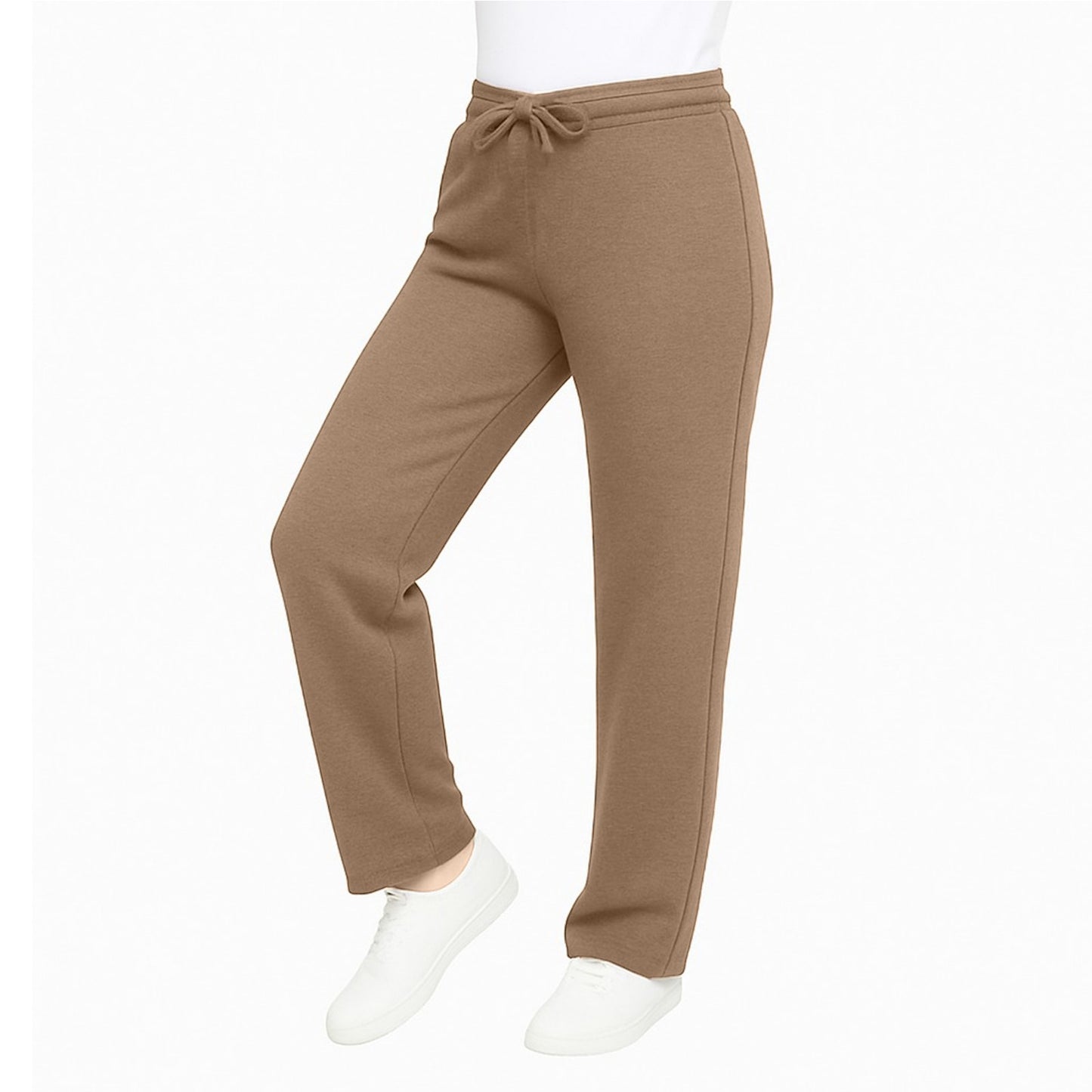 Women's Loose-Fit Classic Heavyweight Fleece Sweatpants with Open Bottom (S-3XL)