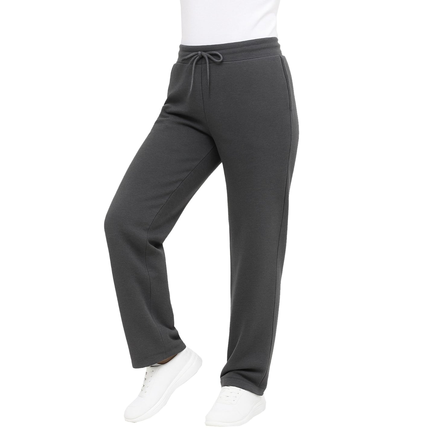 Women's Loose-Fit Classic Heavyweight Fleece Sweatpants with Open Bottom (S-3XL)