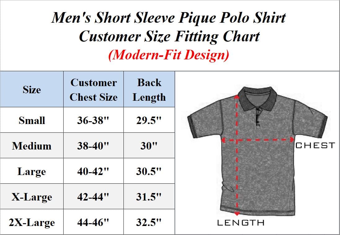 3-Pack Men's Short Sleeve Pique Polo Shirts (S-5XL) - GalaxybyHarvic