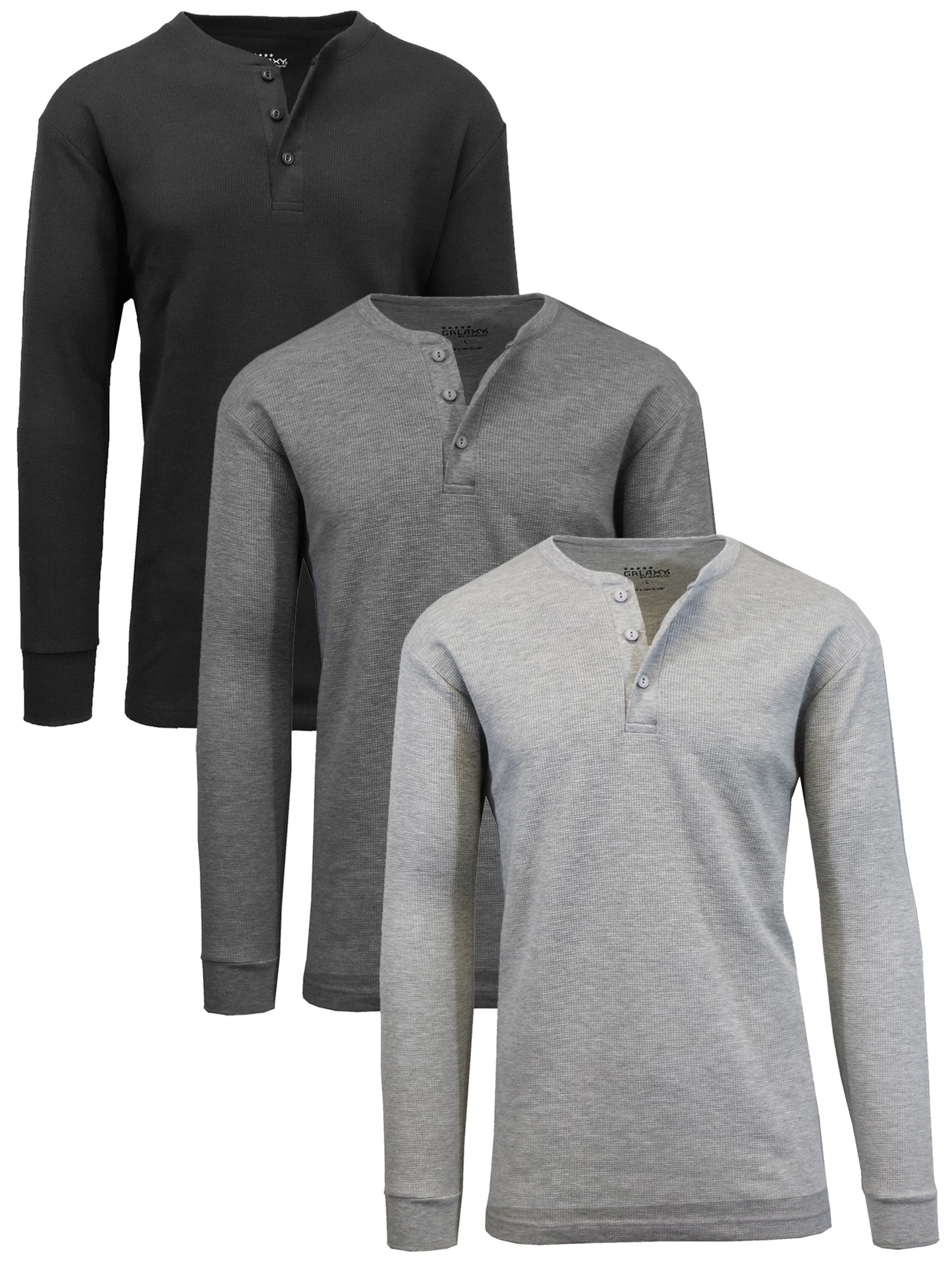 Men's Long Sleeve Thermal Shirts (3-Pack)