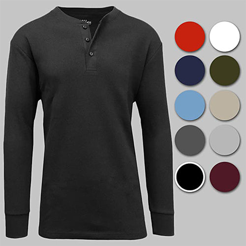 Men's Long Sleeve Thermal Shirts (3-Pack)