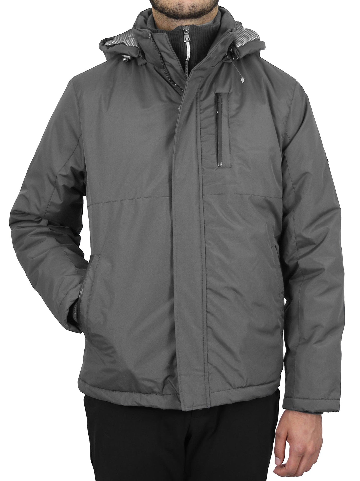 Men's Heavyweight Presidential Jacket With Detachable Hood - GalaxybyHarvic