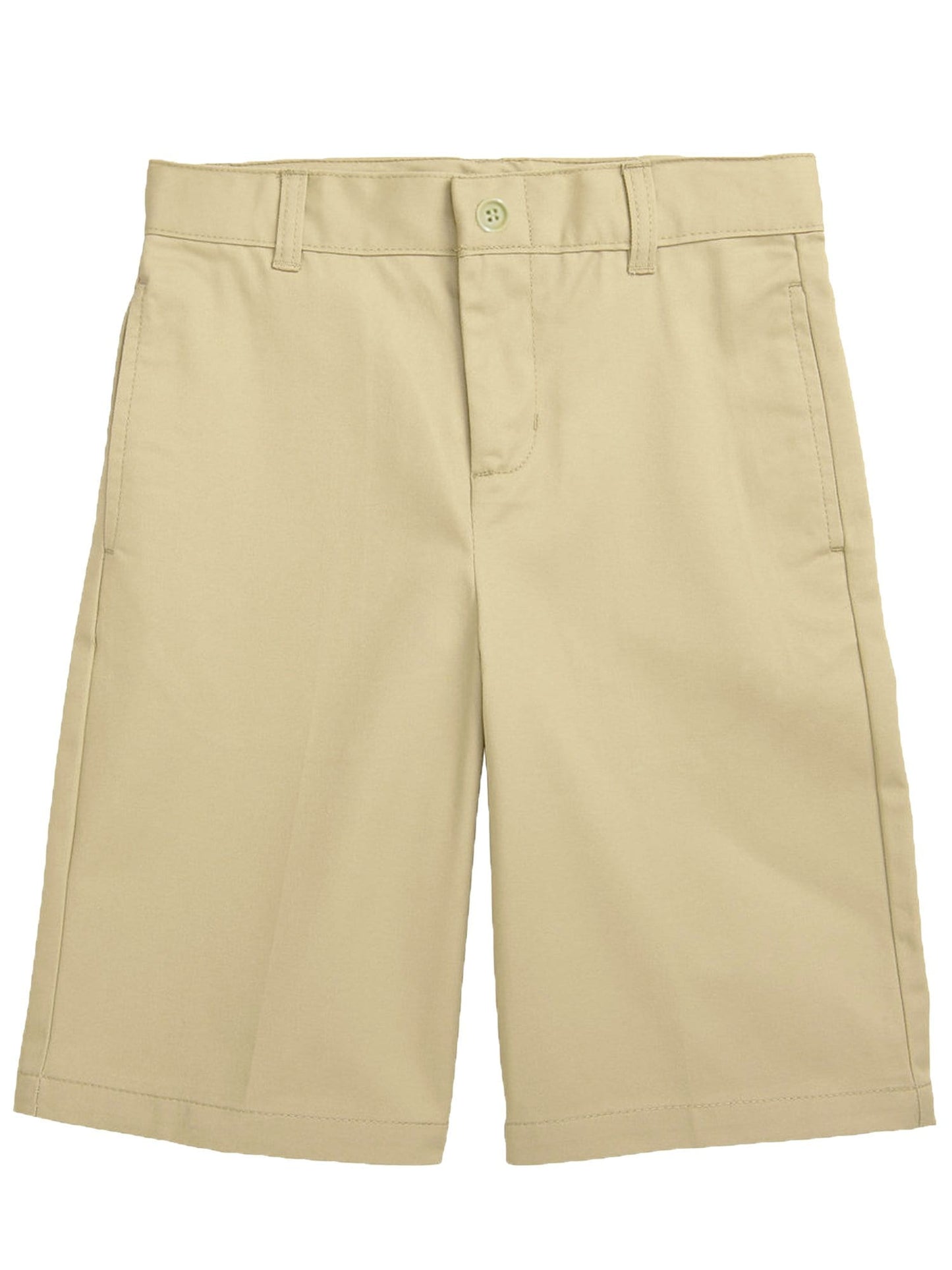 Boys Flat Front Twill School Uniform Shorts - GalaxybyHarvic