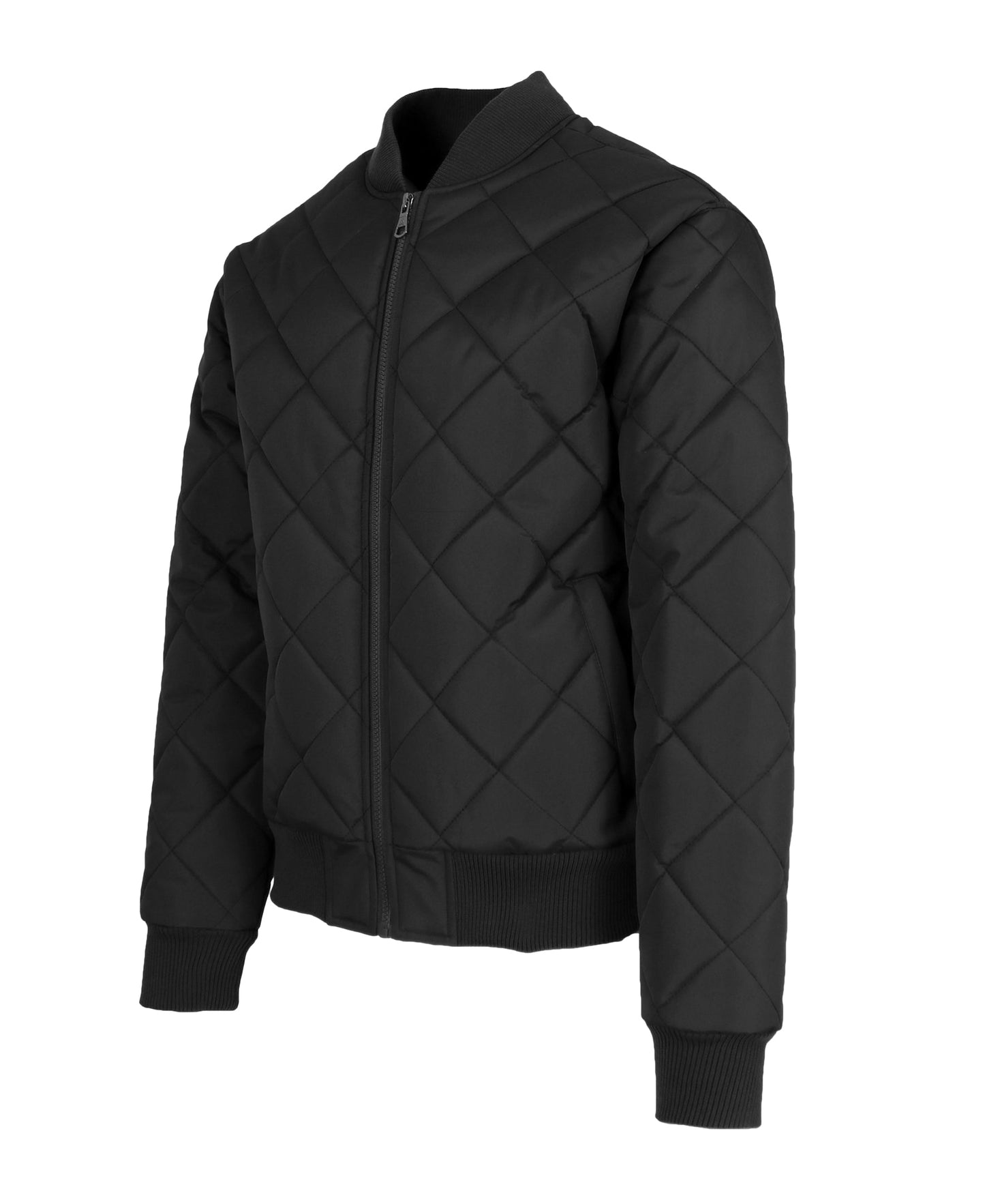 Men’s Quilted Bomber Jacket – Water-Resistant, Modern Fit with Ribbed Trim & Multiple Pockets
