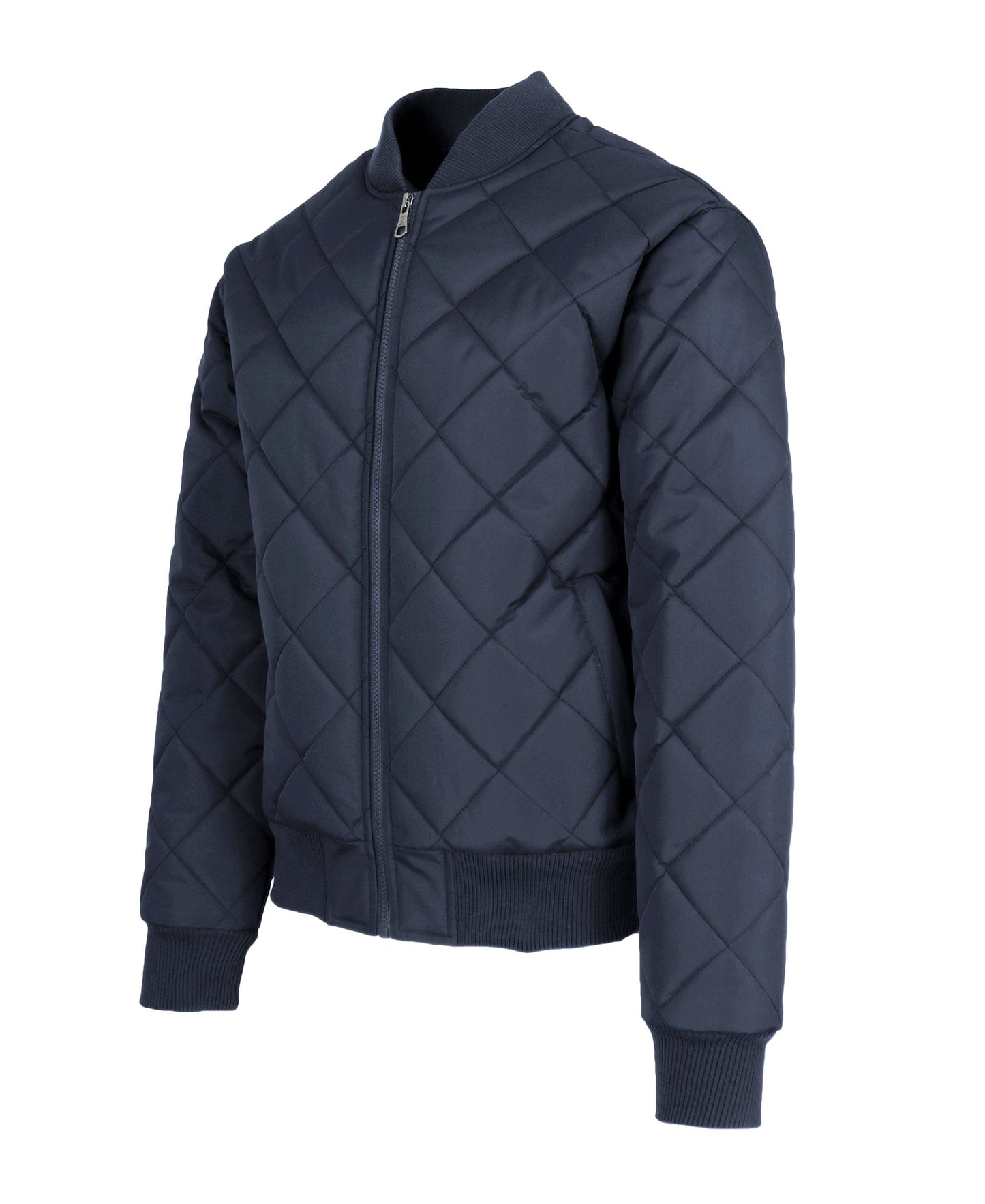 Men’s Quilted Bomber Jacket – Water-Resistant, Modern Fit with Ribbed Trim & Multiple Pockets
