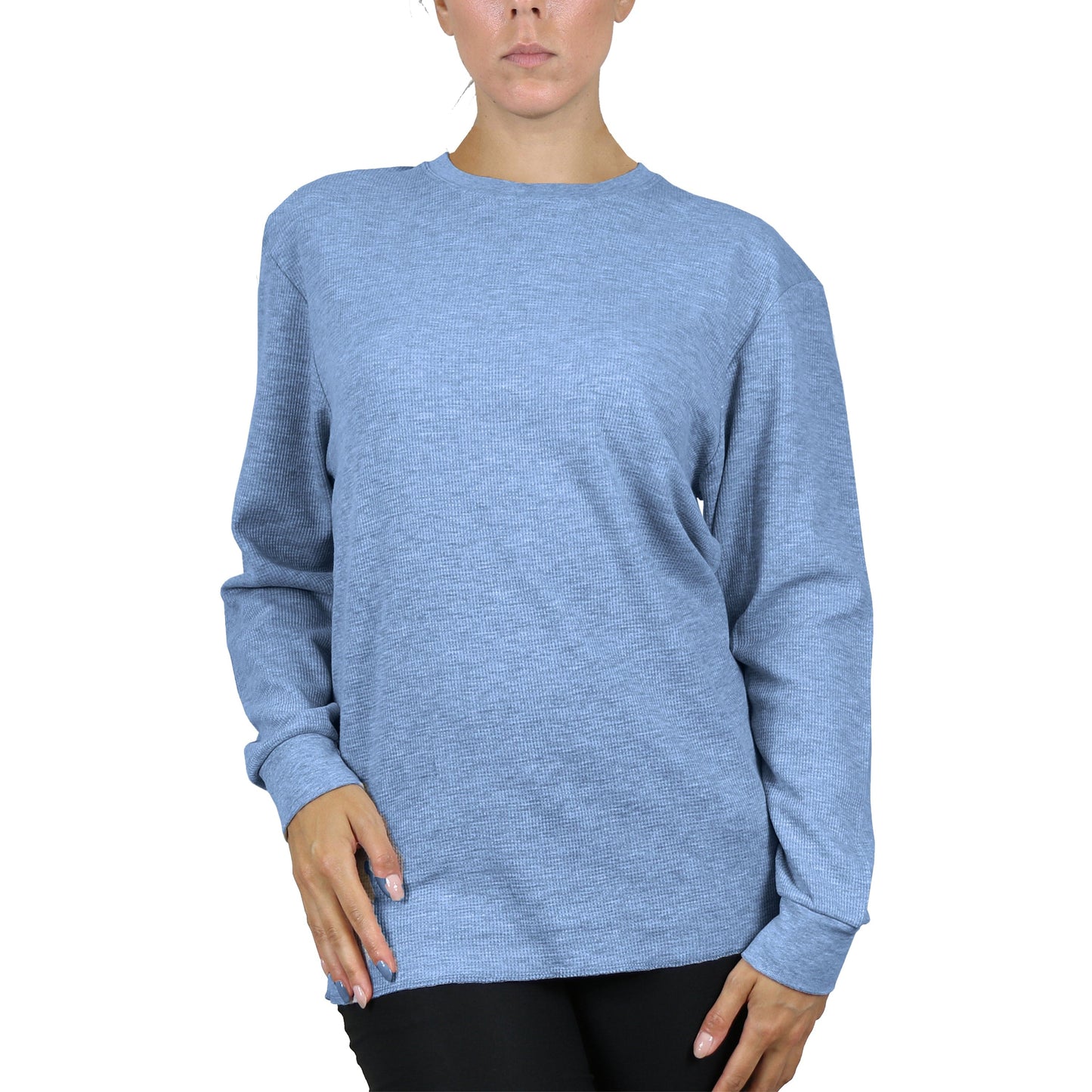 5-Pack Women's Long Sleeve Oversize Loose Fit Thermal Shirts (Sizes, S-5XL) - GalaxybyHarvic