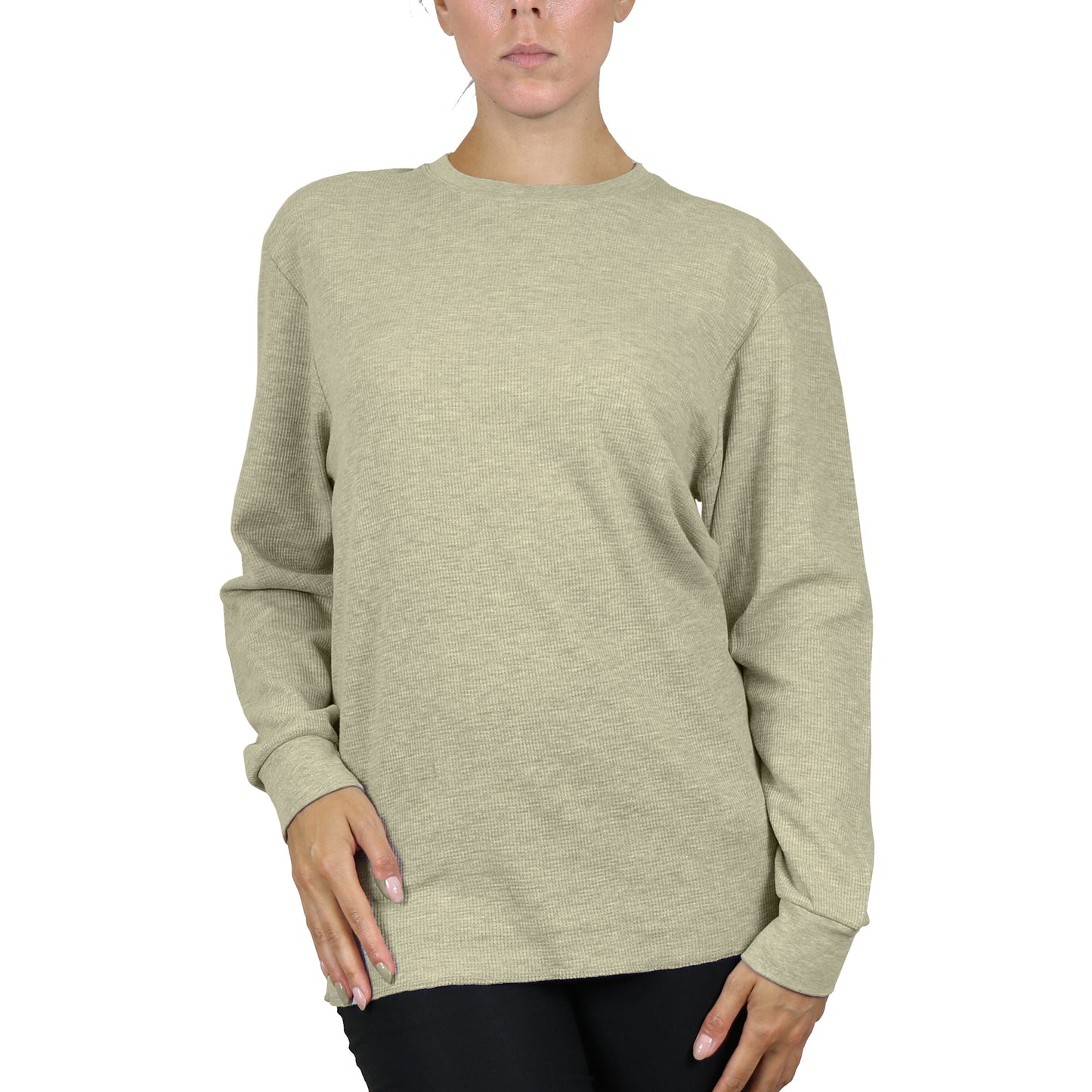 5-Pack Women's Long Sleeve Oversize Loose Fit Thermal Shirts (Sizes, S-5XL) - GalaxybyHarvic