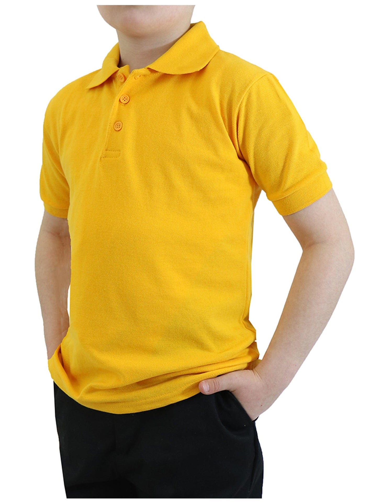 Young Boy's Short Sleeve Polo Shirt (Sizes 4-7) - GalaxybyHarvic