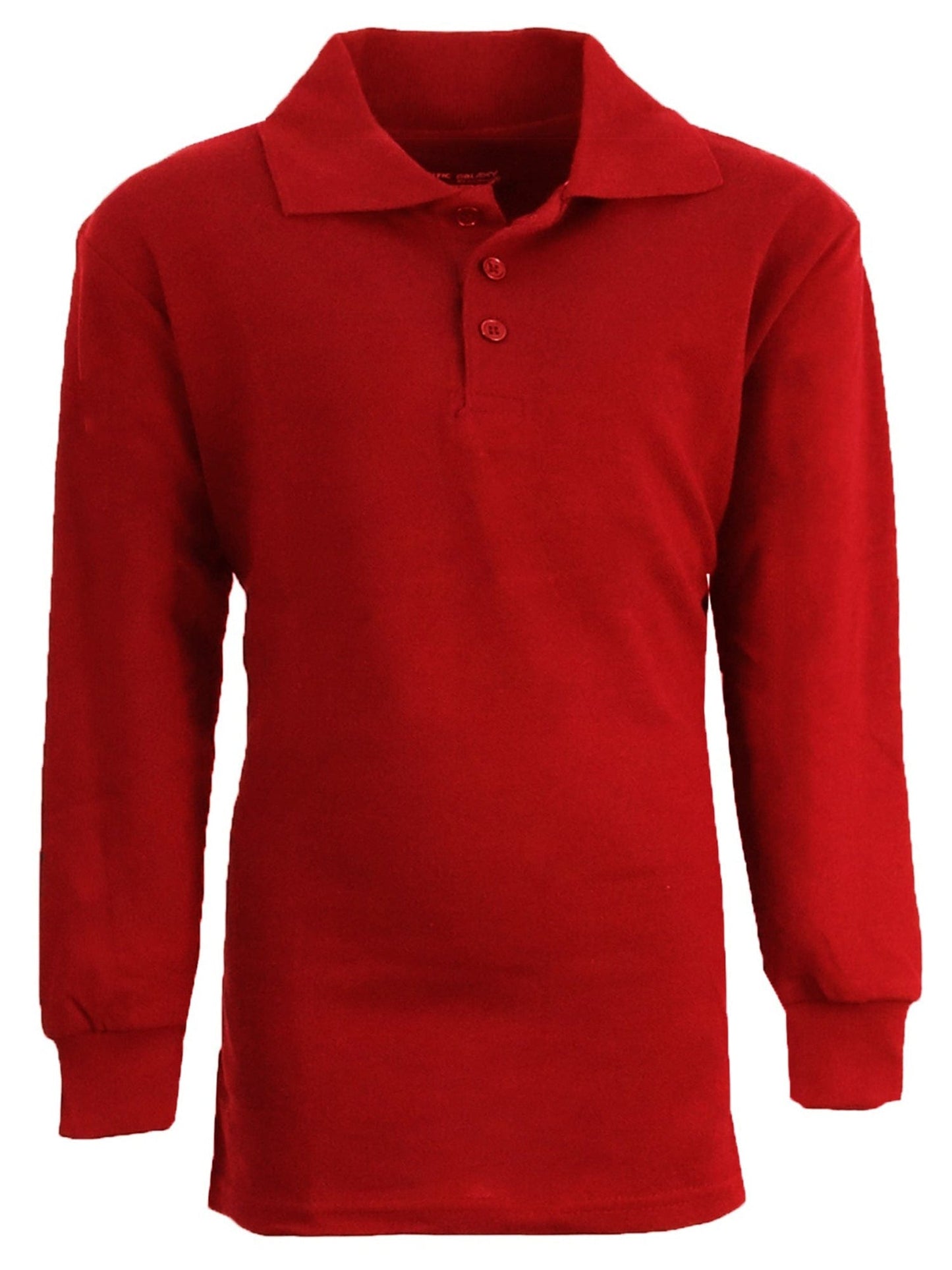 Boy's Long Sleeve Pique Polo Shirt - (Sizes 8-20) - GalaxybyHarvic