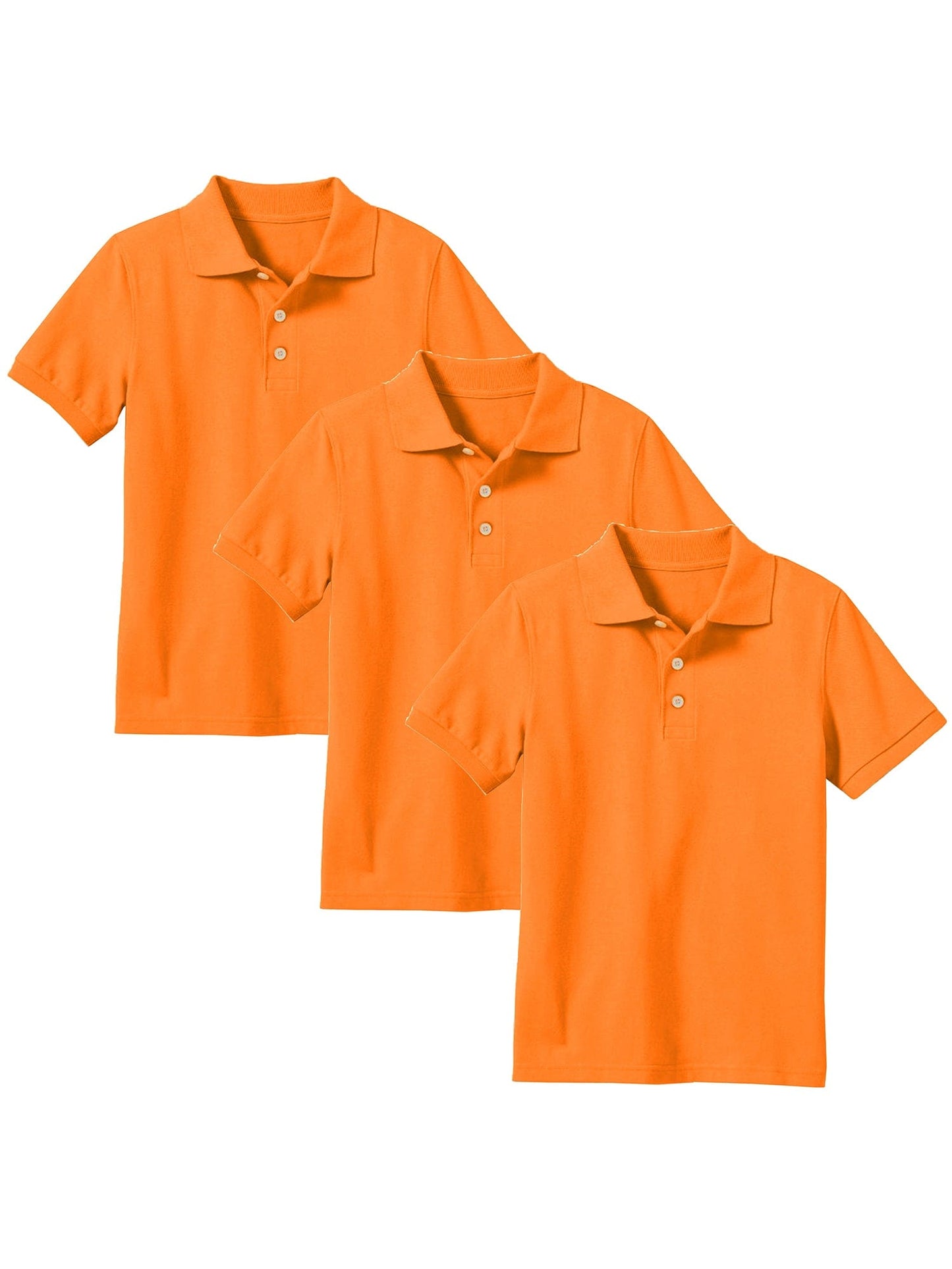 Boy's (3-PACK) Short Sleeve Polo Shirt (Sizes 8-20) - GalaxybyHarvic