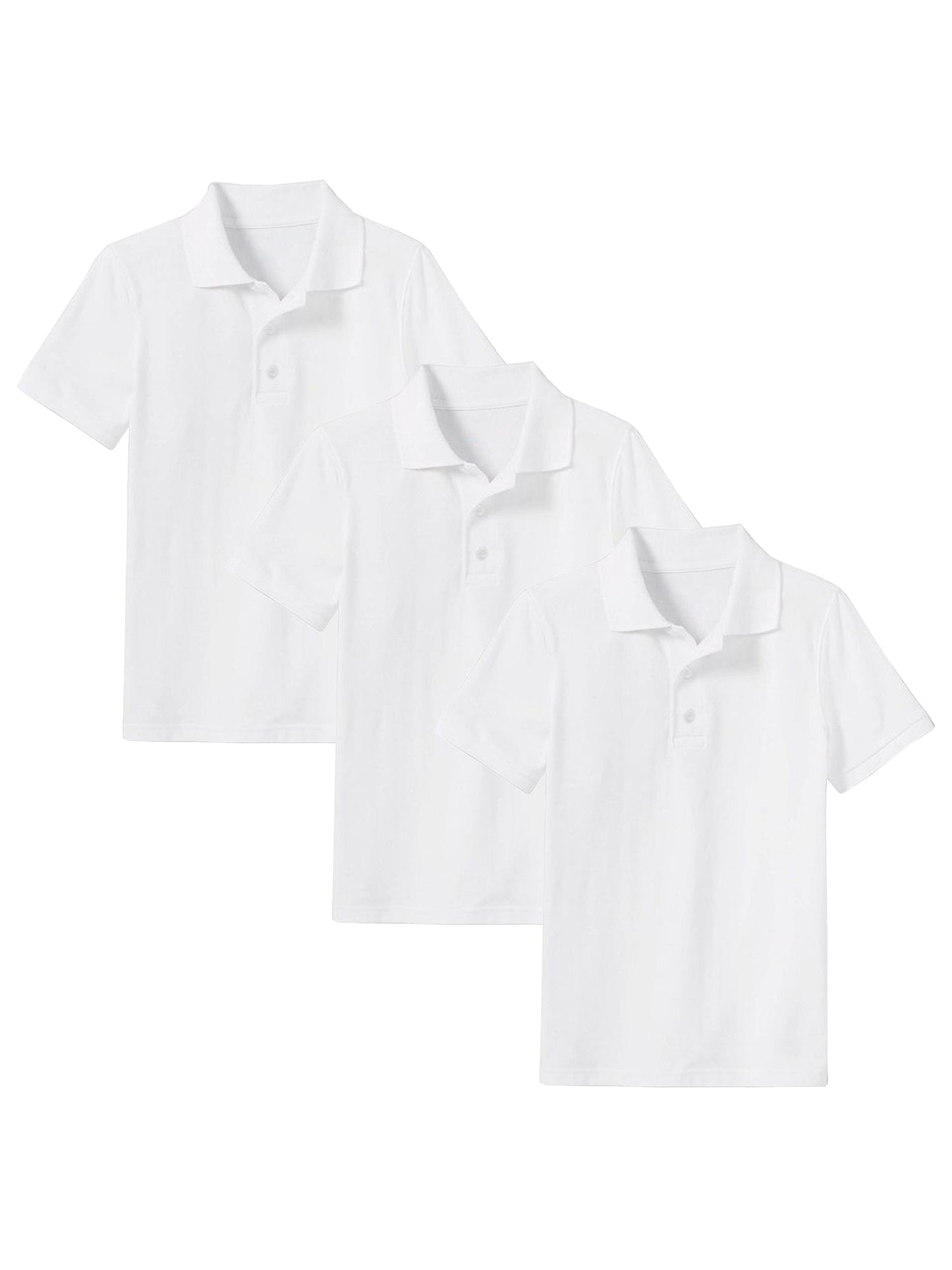 Boy's (3-PACK) Short Sleeve Polo Shirt (Sizes 8-20) - GalaxybyHarvic