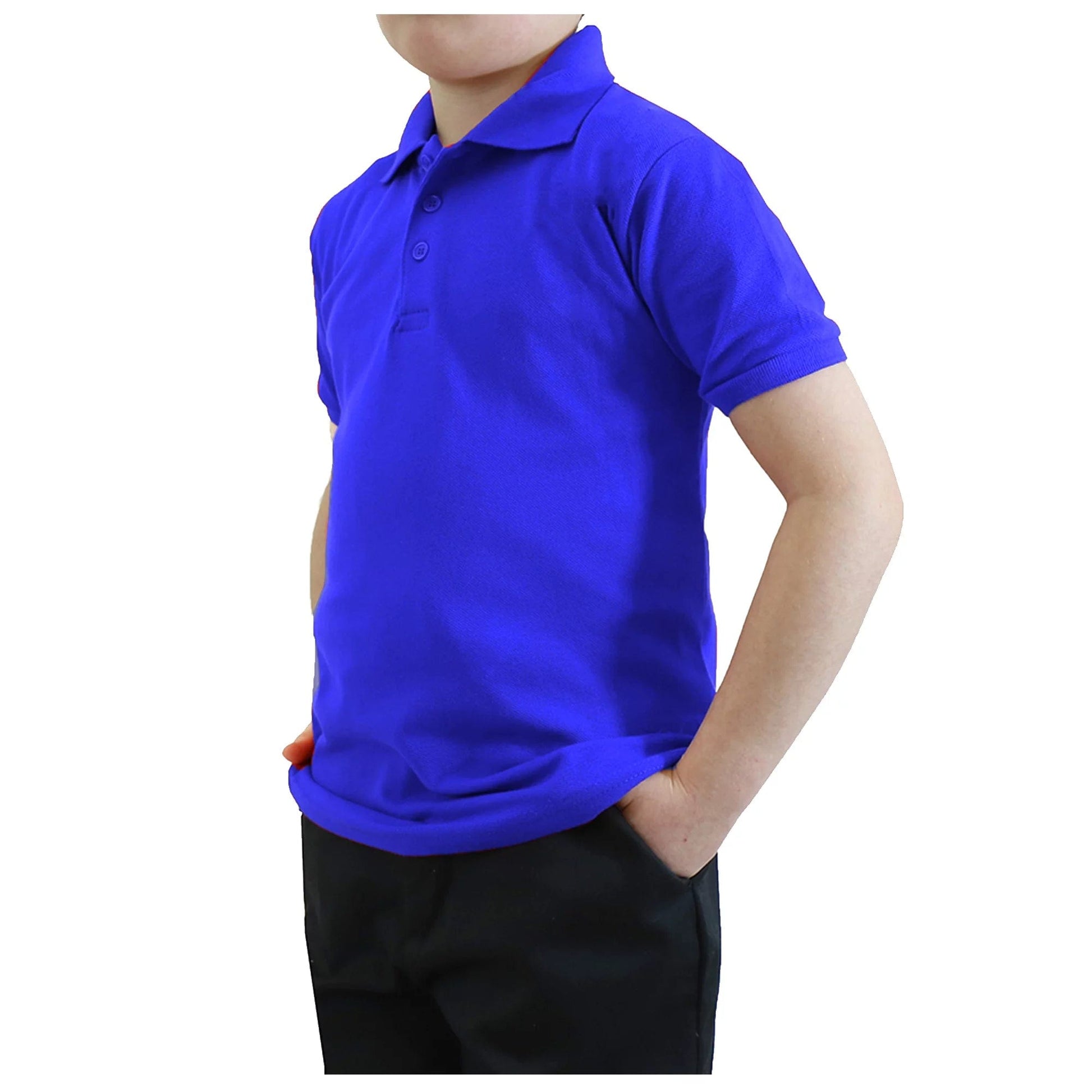 Boy's Short Sleeve School Uniform Pique Polo Shirts (Big Boys) - GalaxybyHarvic