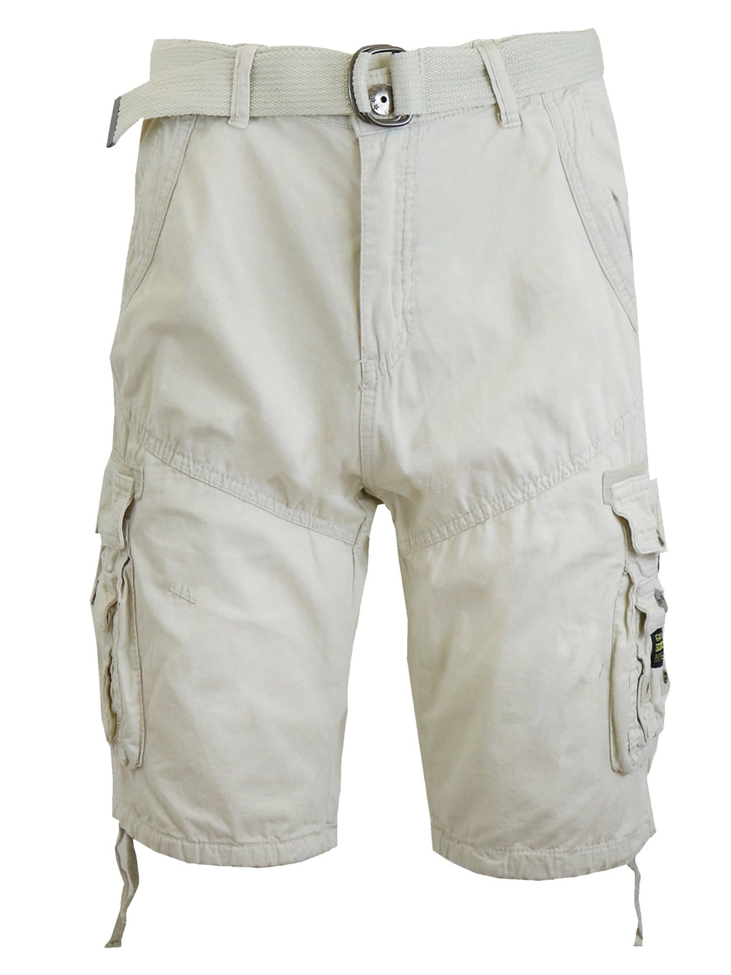 Men's Distressed Vintage Belted Cargo Utility Shorts - GalaxybyHarvic
