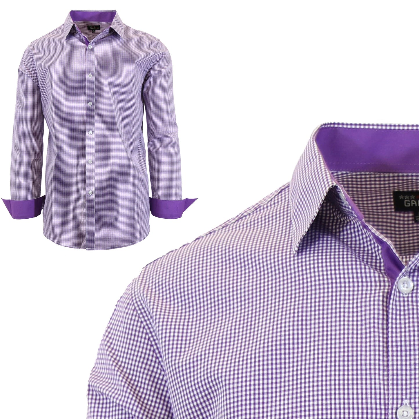 Men's Long Sleeve Cotton Dress Shirts - GalaxybyHarvic