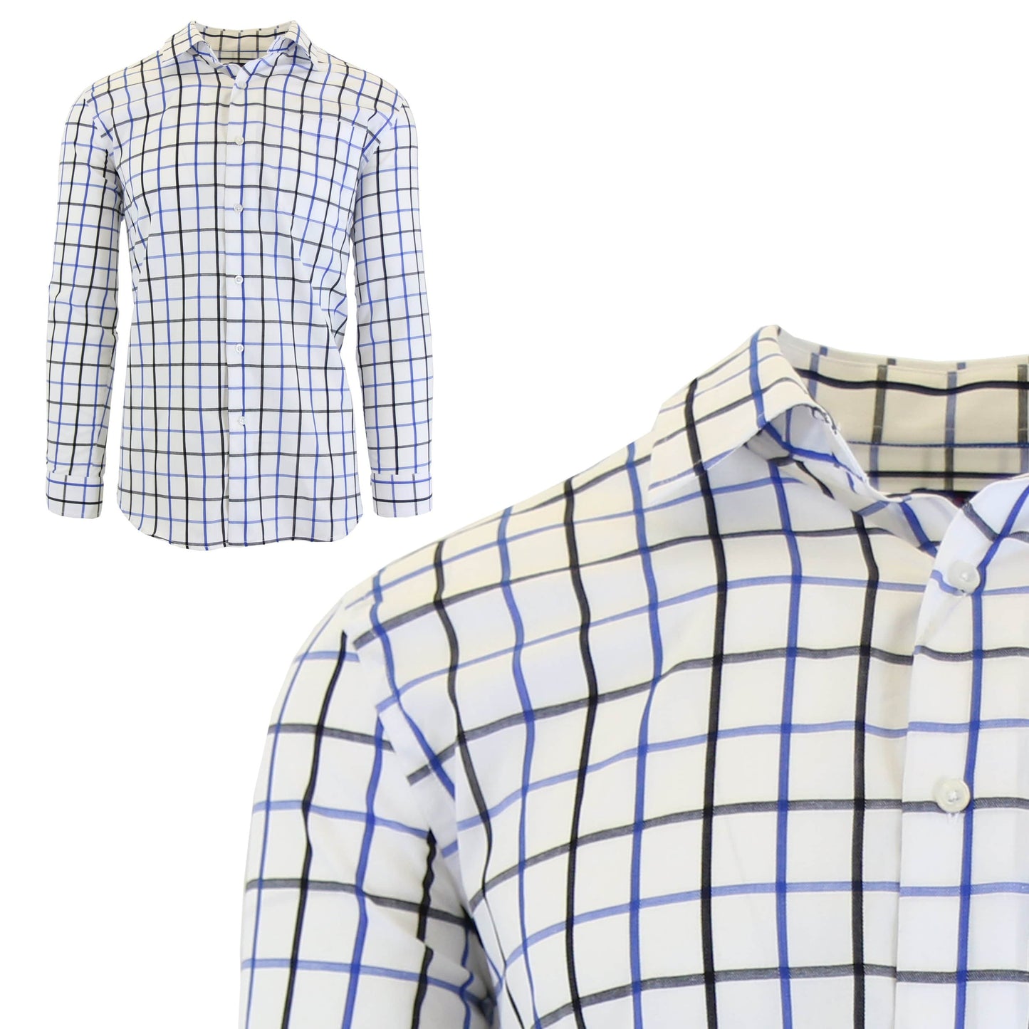Men's Long Sleeve Printed Dress Shirts With Chest Pocket - GalaxybyHarvic