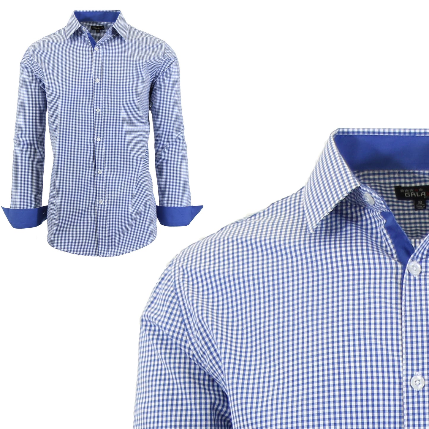 Men's Long Sleeve Cotton Dress Shirts - GalaxybyHarvic