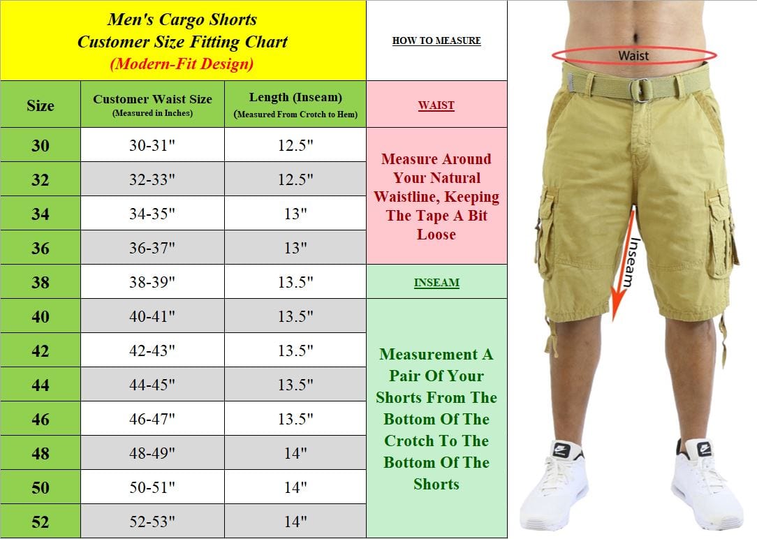 Men's Distressed Vintage Belted Cargo Shorts - GalaxybyHarvic