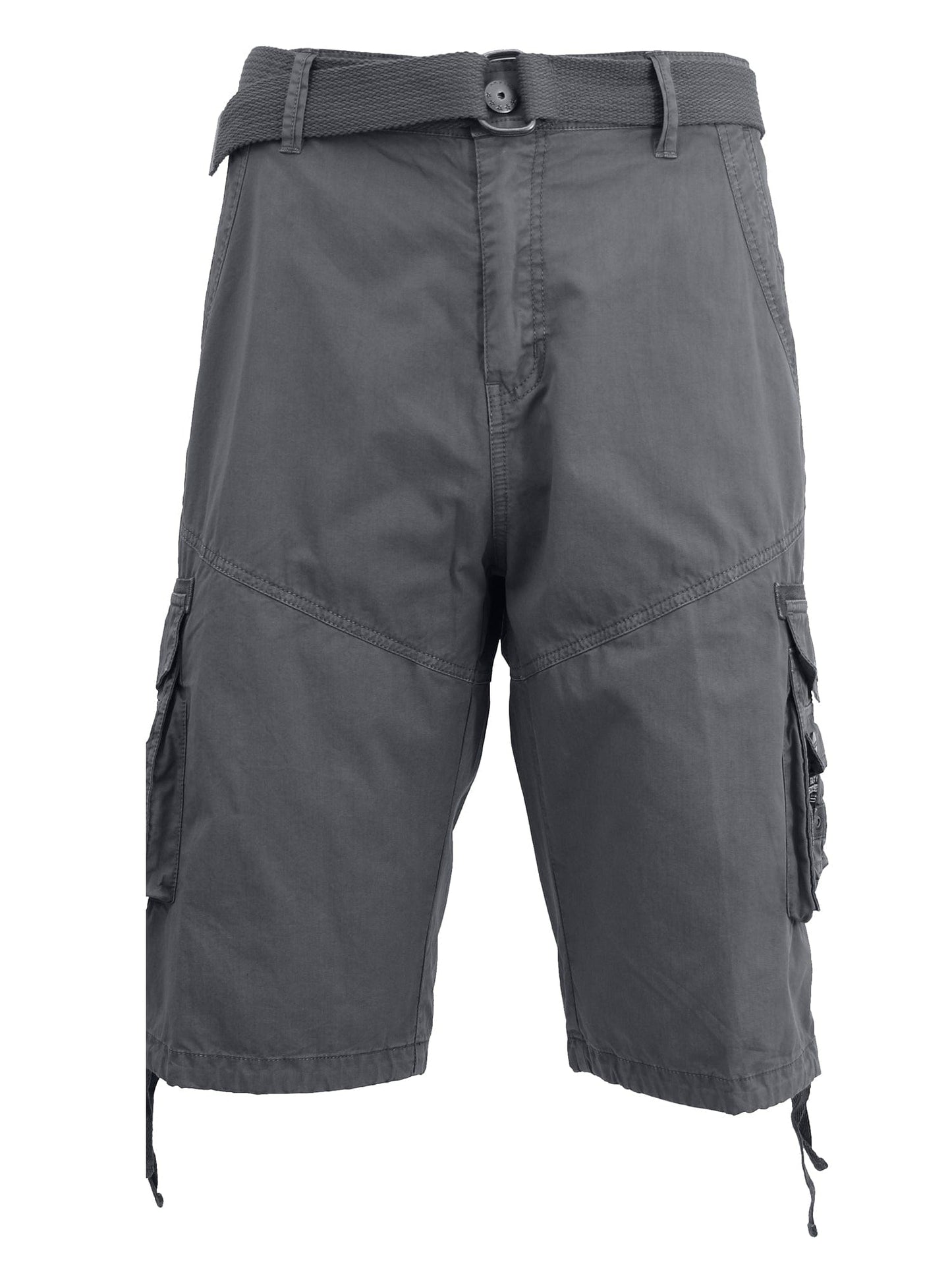 Men's Distressed Vintage Belted Cargo Shorts - GalaxybyHarvic