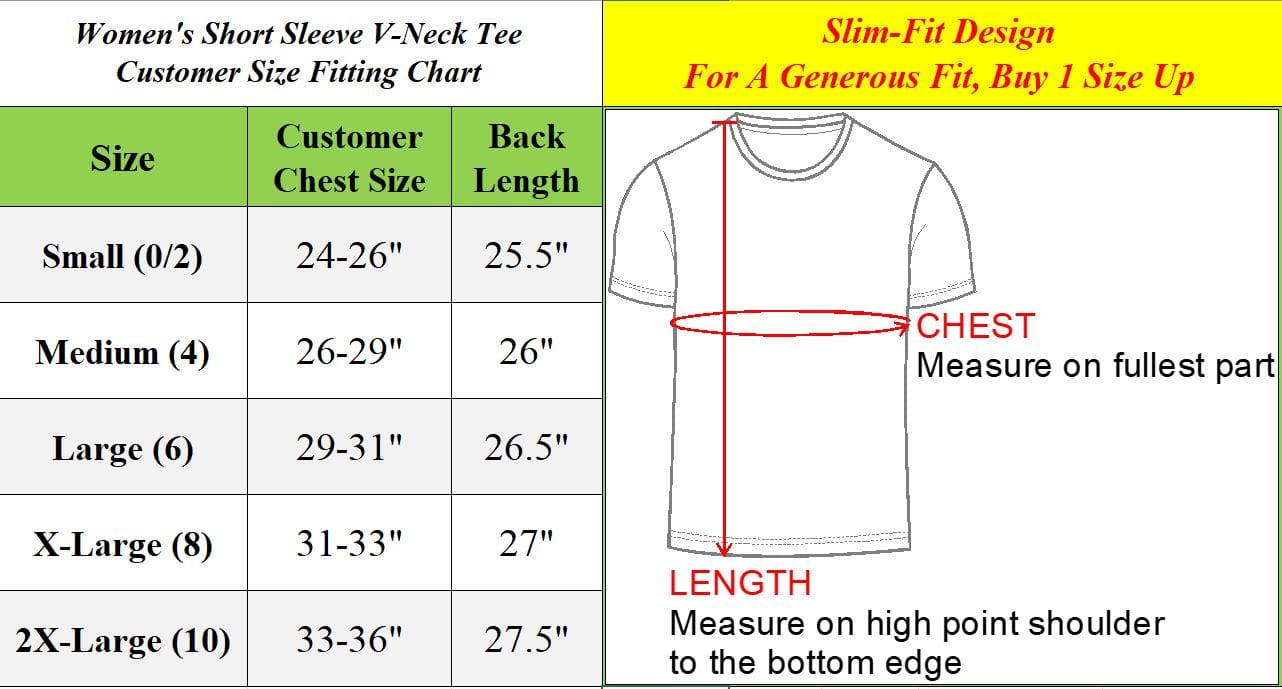 Womens Short Sleeve Fitted V-Neck T-Shirts - GalaxybyHarvic