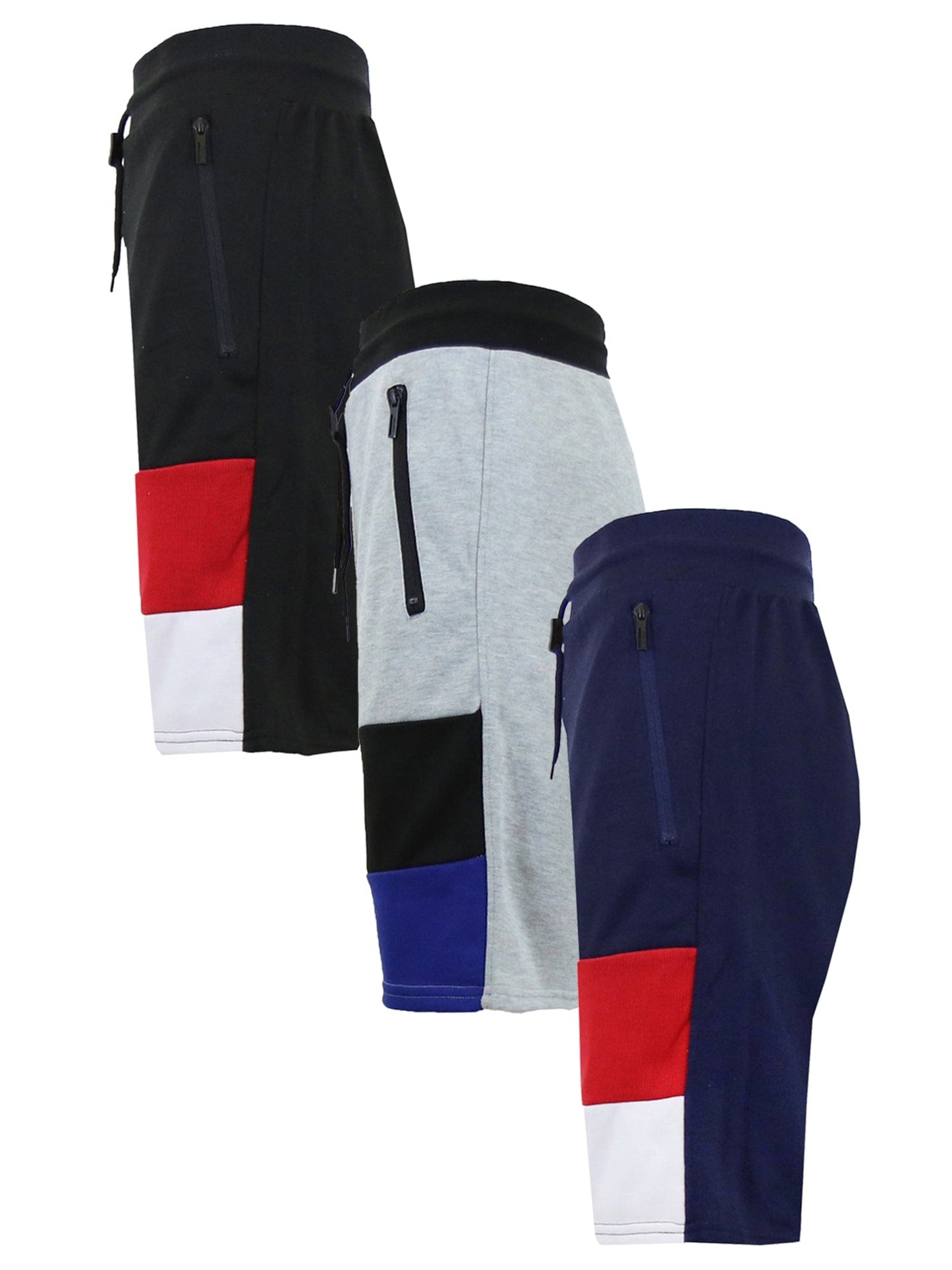 3-PACK Men's French Terry Sweat Shorts Casual Summer Set - GalaxybyHarvic