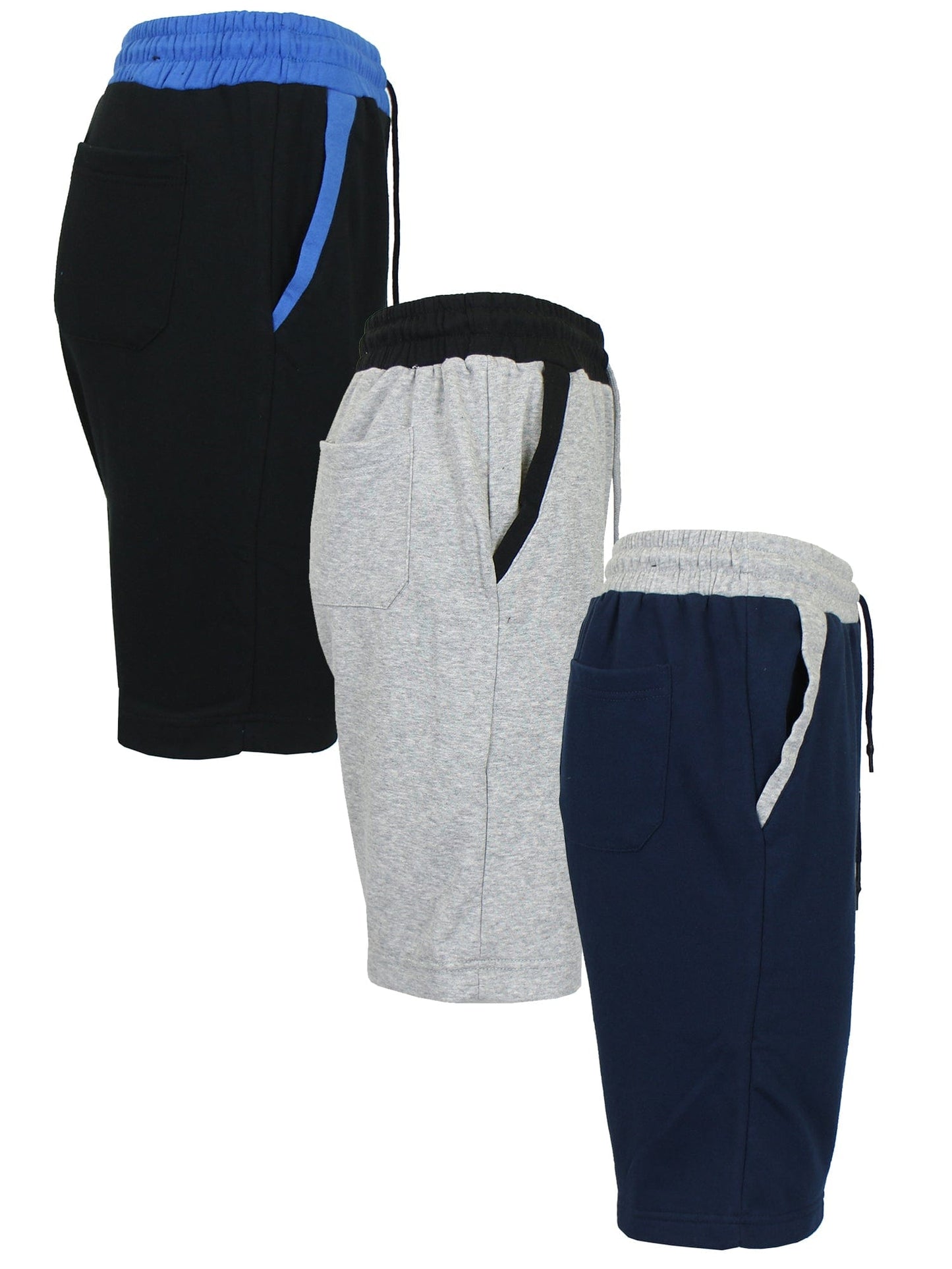 3-PACK Men's French Terry Sweat Shorts Casual Summer Set - GalaxybyHarvic