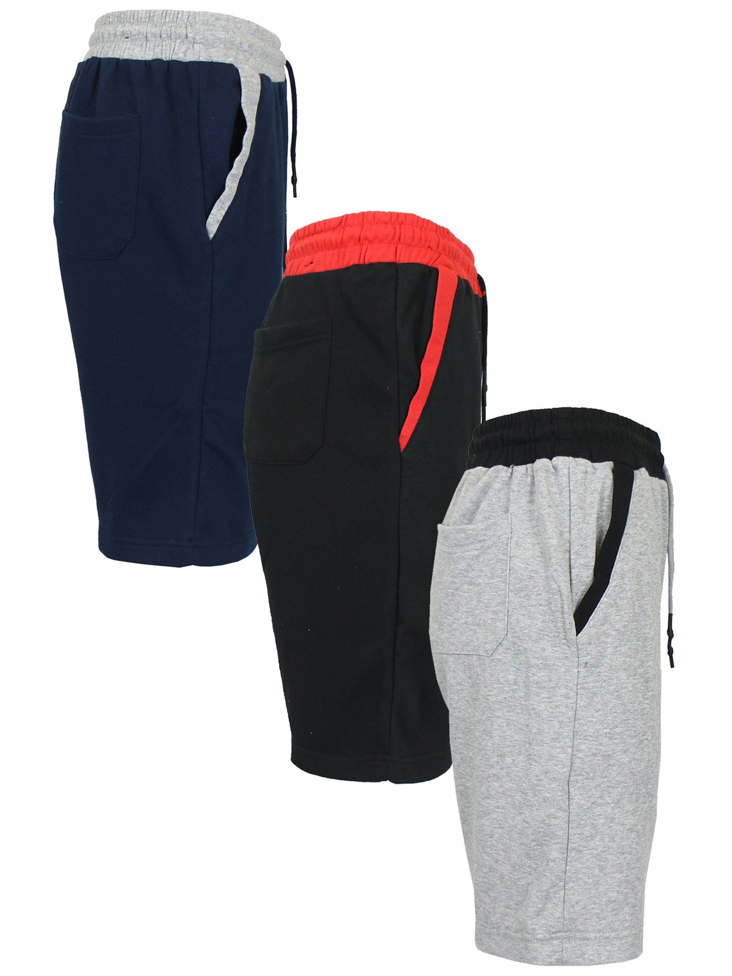 3-PACK Men's French Terry Sweat Shorts Casual Summer Set - GalaxybyHarvic