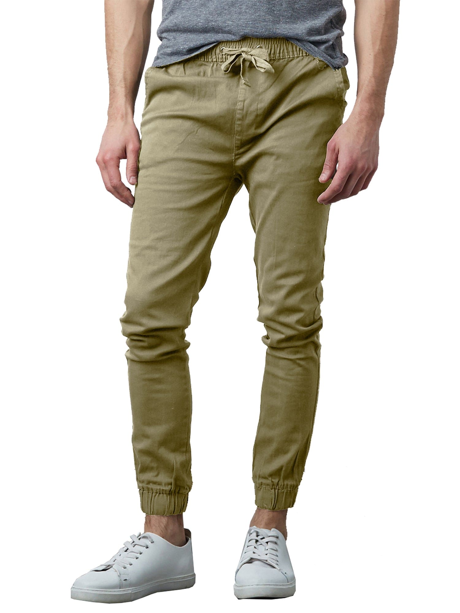URBANJ Men's Stretch Twill Drop Crotch Jogger Pants S-5XL (US, Alpha,  Small, Regular, Regular, 3024 Olive) at  Men's Clothing store