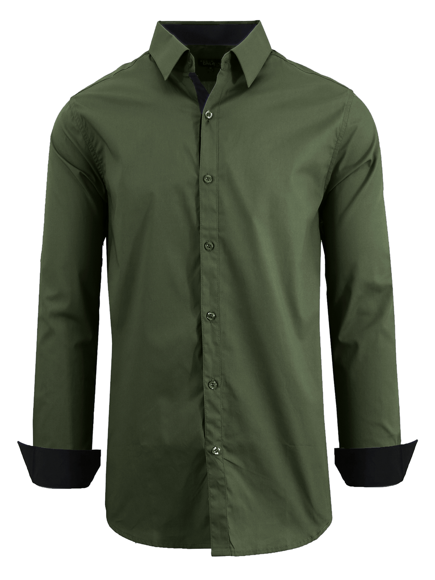 Men's Long-Sleeve Solid Slim-Fit Casual Dress Shirts - GalaxybyHarvic