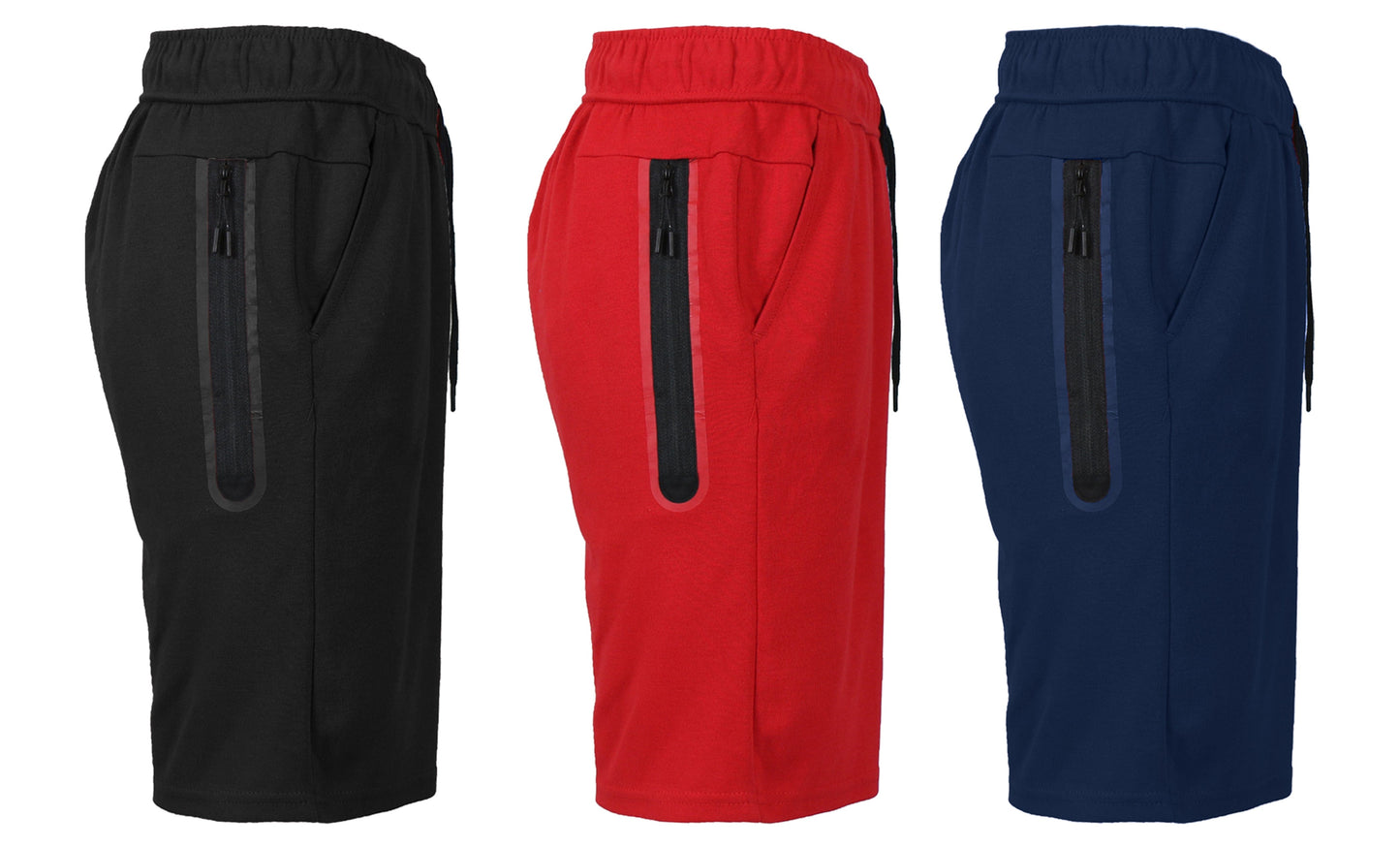 3-PACK Men's Tech Fleece Performance Active Shorts Set - GalaxybyHarvic